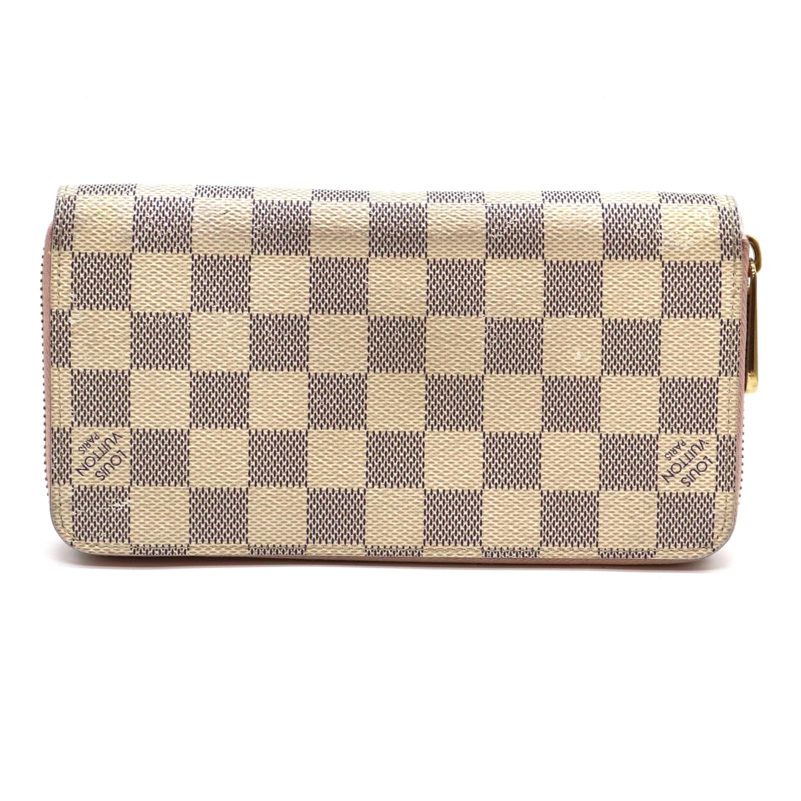 Louis Vuitton Damier Azur Zippy Organizer Wallet White