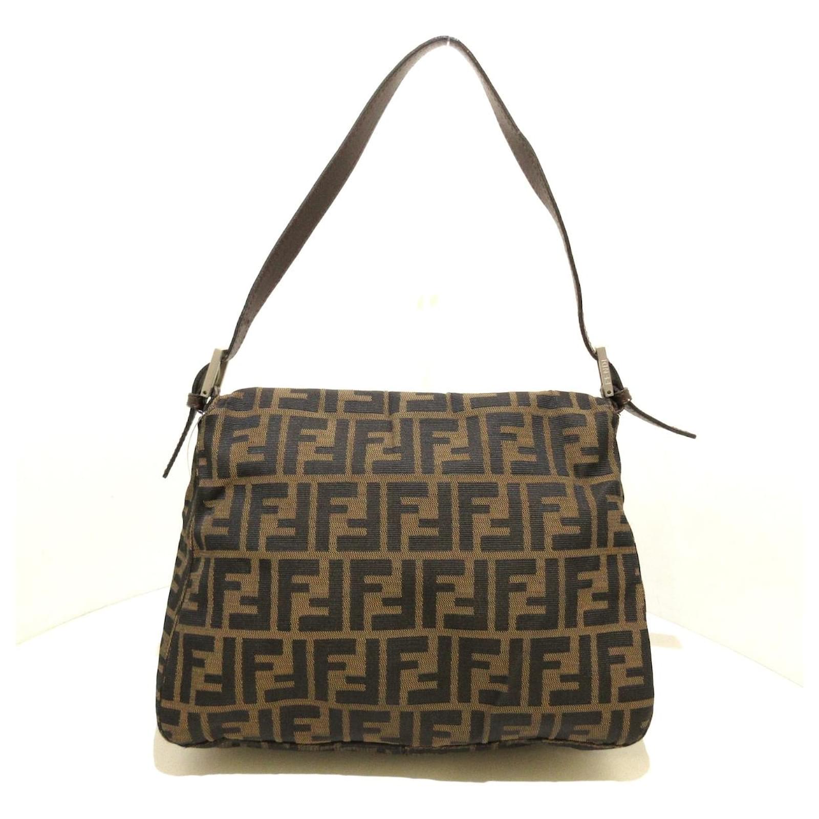 Fendi Mamma Baguette Brown Cloth ref.397255 - Joli Closet