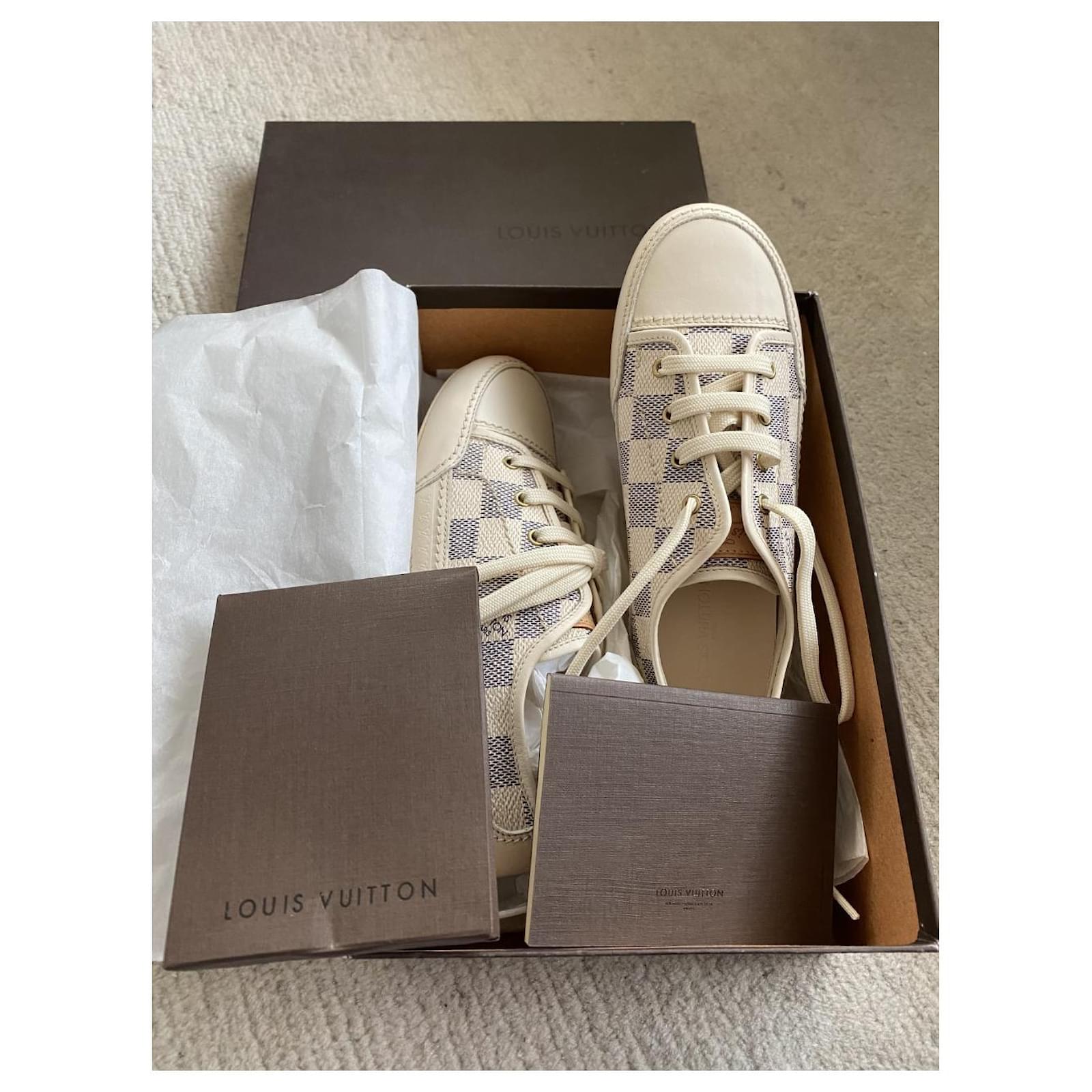 Louis Vuitton Lace up Beige Cream Leather ref.397291 - Joli Closet