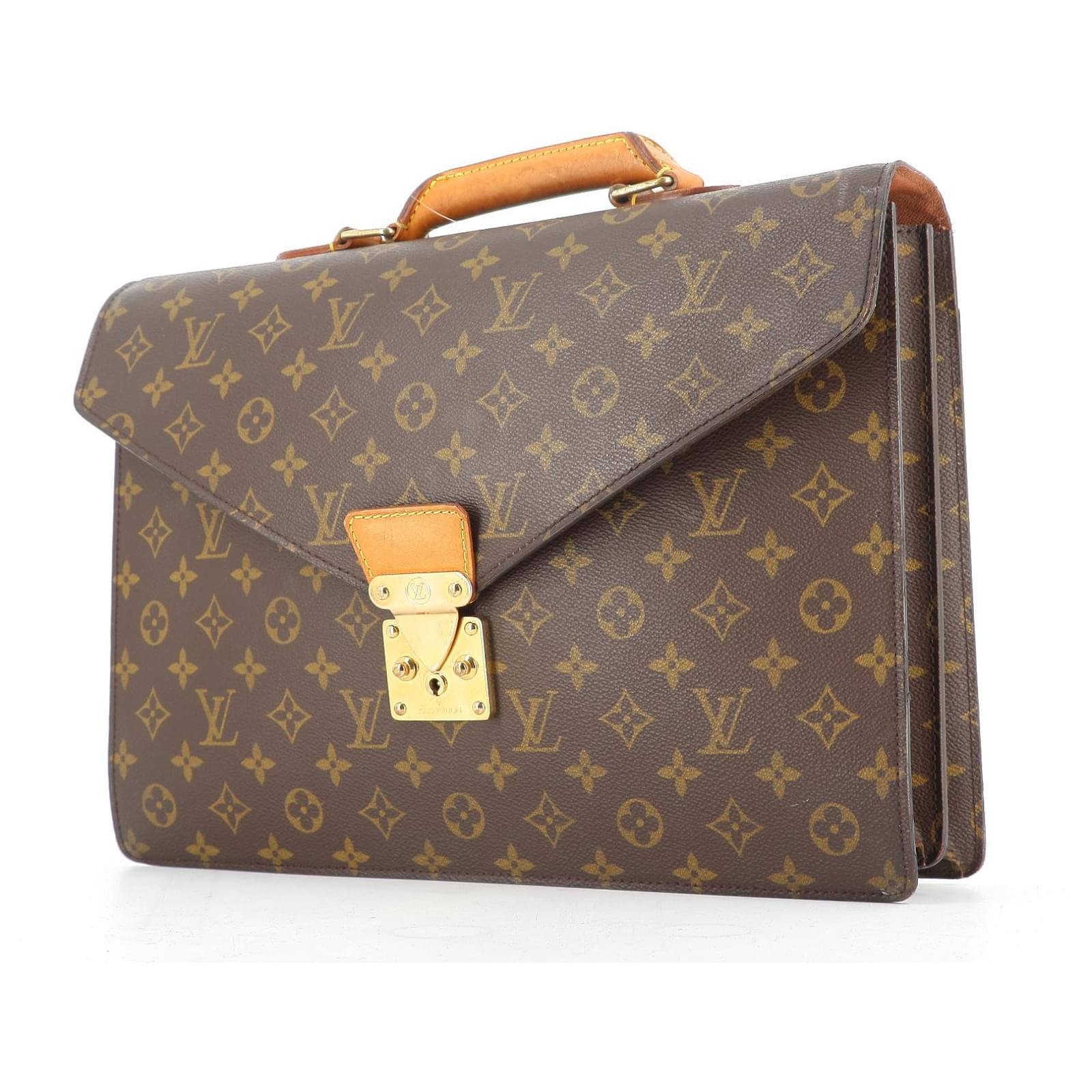 Louis Vuitton Laptop bag/ shoulder bag Brown Cloth ref.821950 - Joli Closet