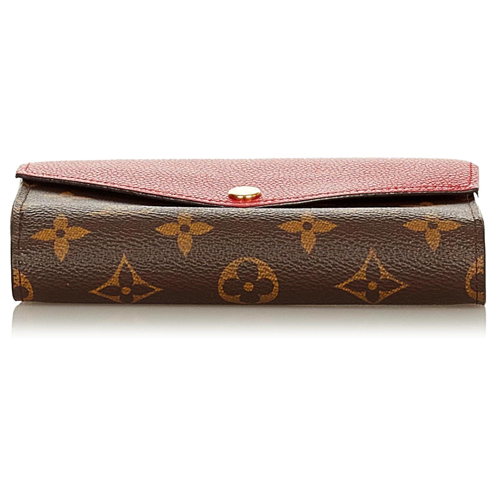 Louis Vuitton Brown Monogram Pallas Compact Wallet Cloth ref