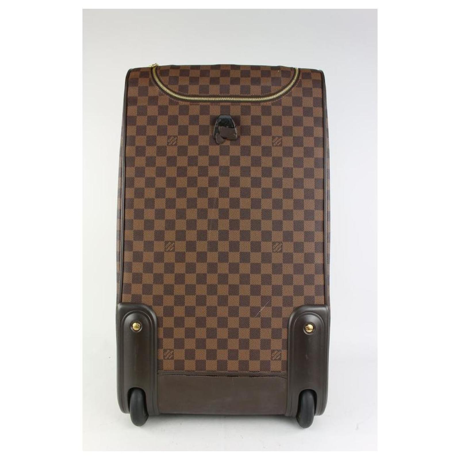 Louis Vuitton Damier Ebene Eole 60 Rolling Luggage Trolley Suitcase Duffle  Leather ref.397742 - Joli Closet