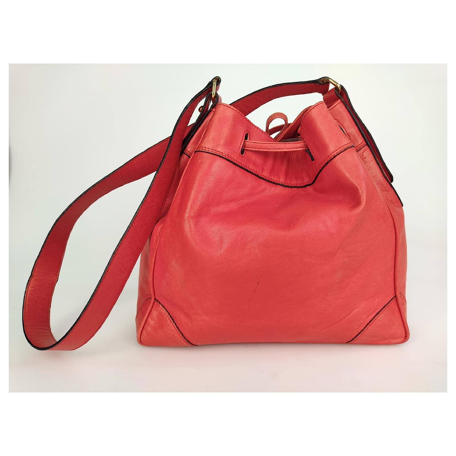 celine red handbolsa