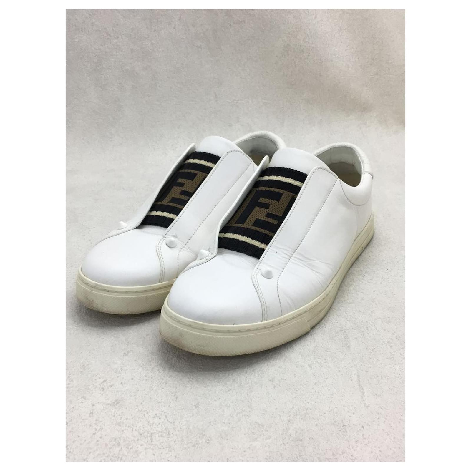 Usado] FENDI ◇ Zapatillas de corte bajo 39 BLANCO 8mi6852