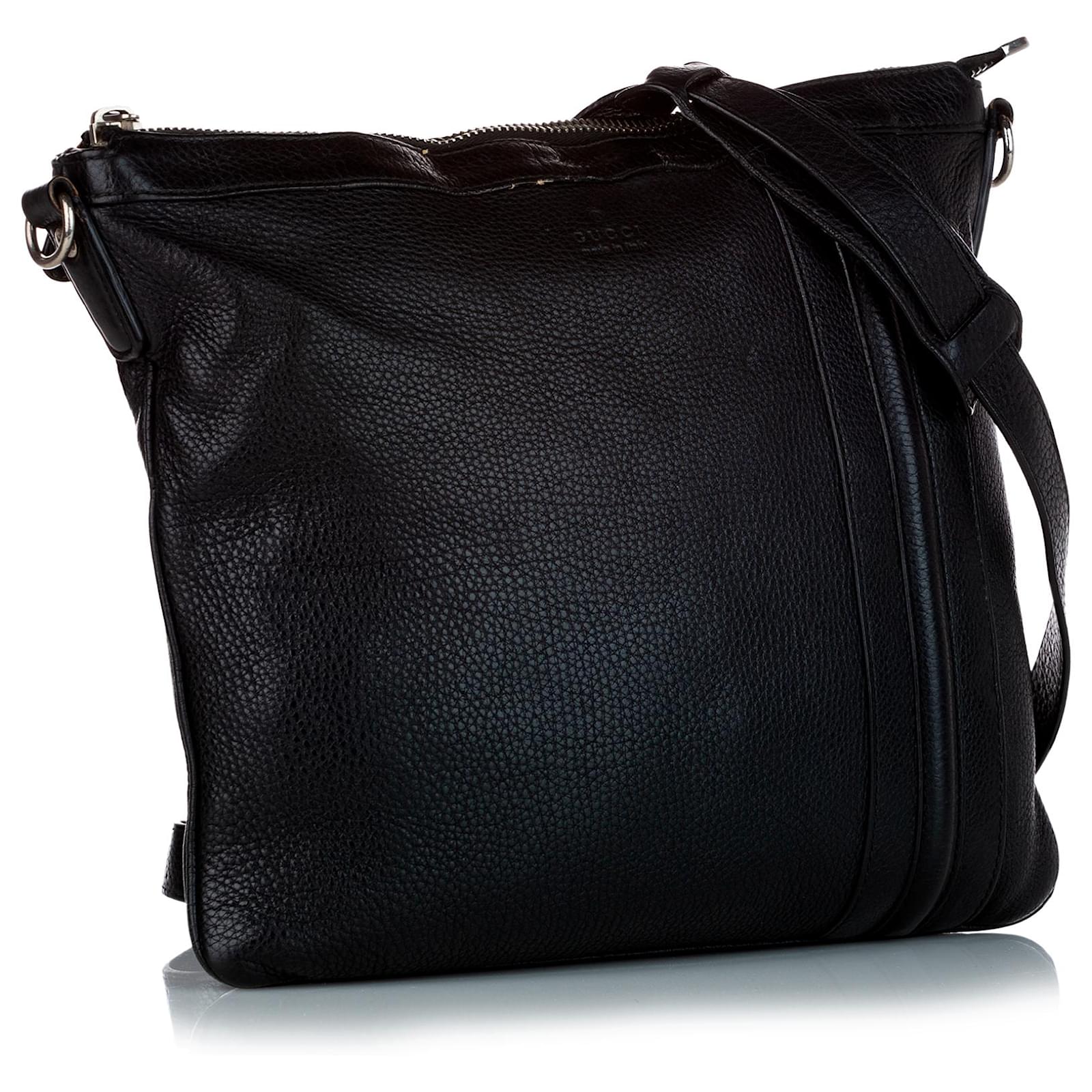 Gucci Black Leather Crossbody Bag Ponystyle calfskin ref.400171 Joli