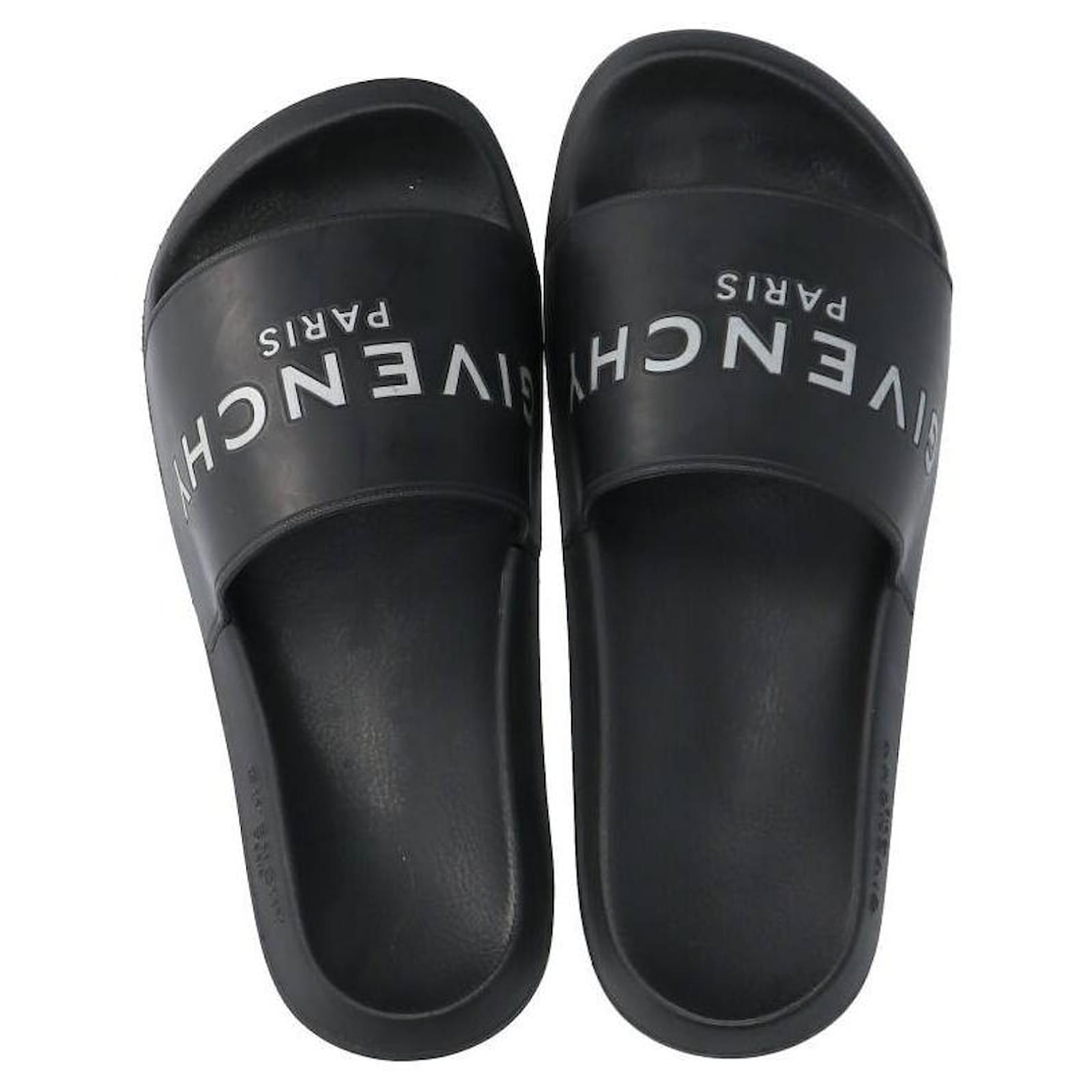 Used] GIVENCHY logo design sandals 