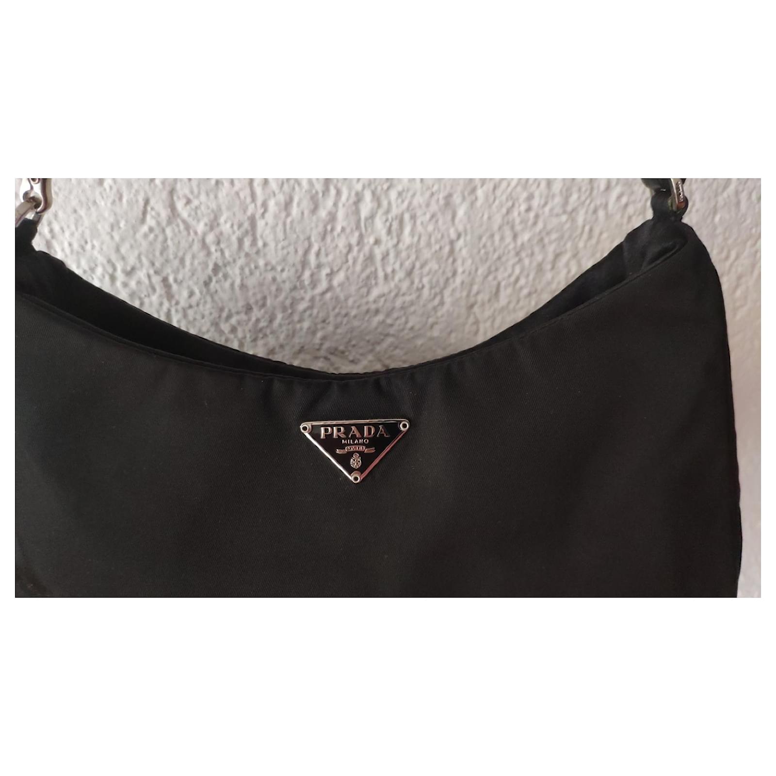 PRADA BLACK RE-NYLON CLEO BAG  - Joli Closet