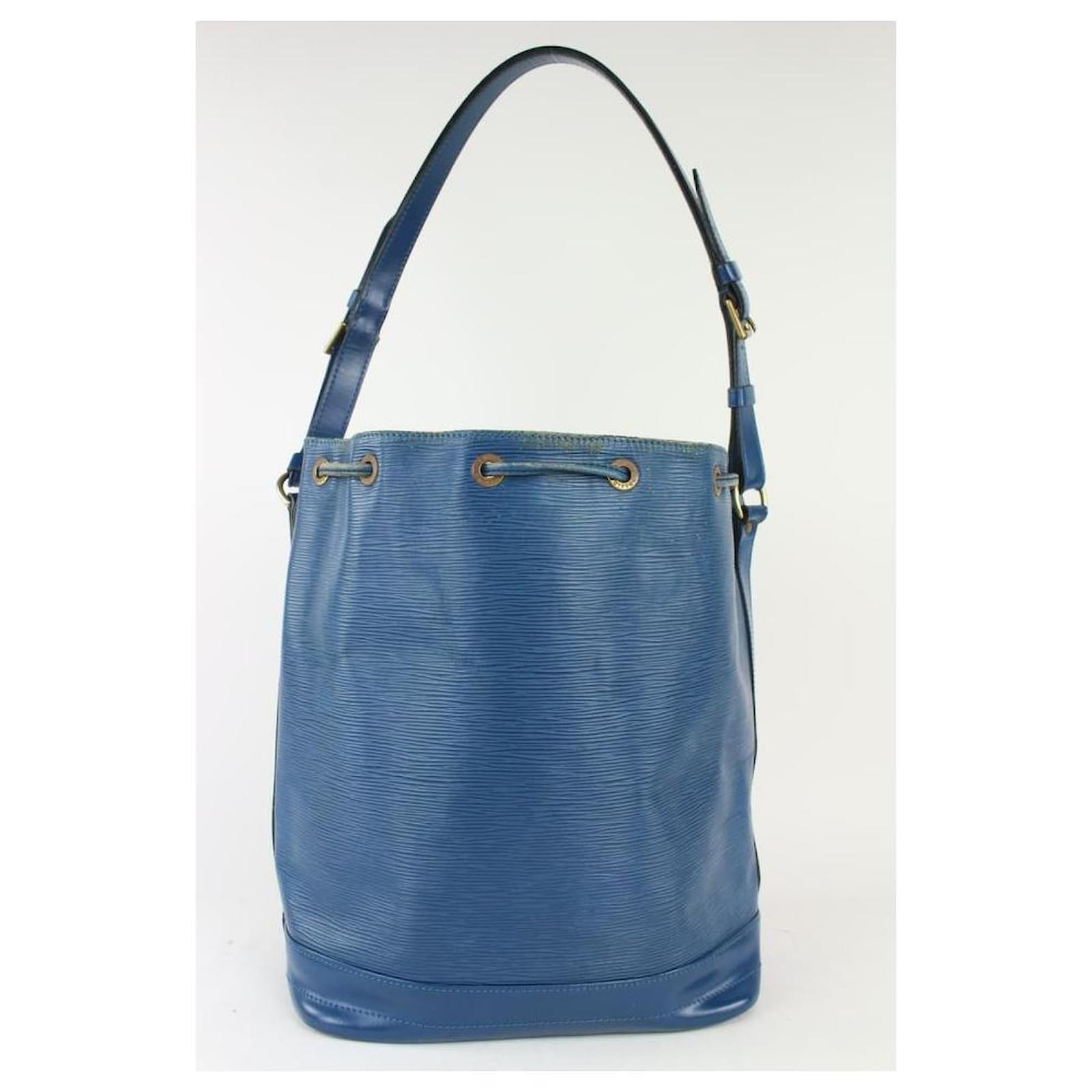 M57691 Louis Vuitton Epi Grained NéoNoé BB Bucket Bag-Bleuet Blue