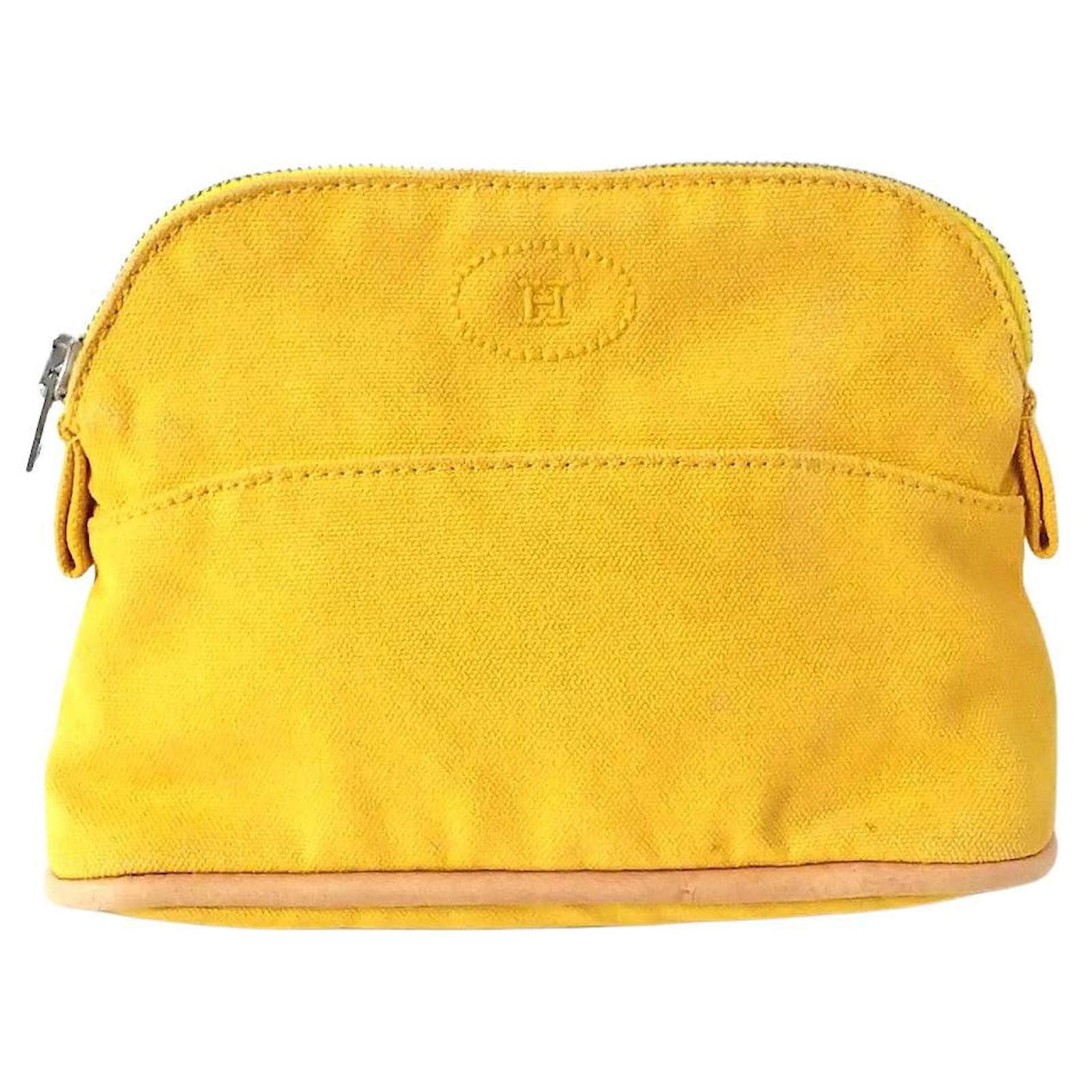 Hermès Clutch bag Yellow Cloth ref.400900 Joli Closet