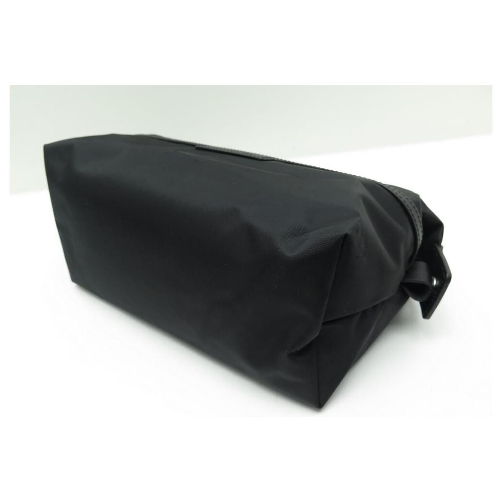 NEW LOT LONGCHAMP POUCH + TOILET BAG LE PLIAGE NEO BLACK CANVAS Cloth ...