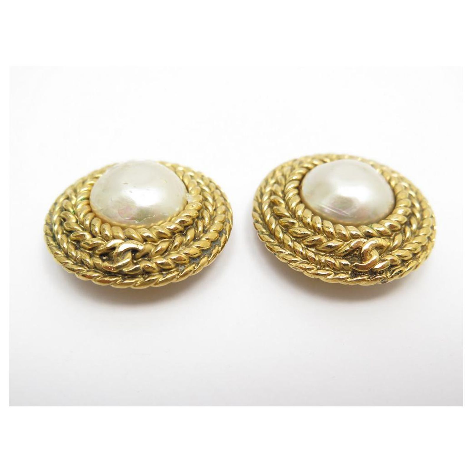 Boucles D'oreilles Vintage à Clip Millor - Métal Doré, Garantie 10 Ans, Occasion