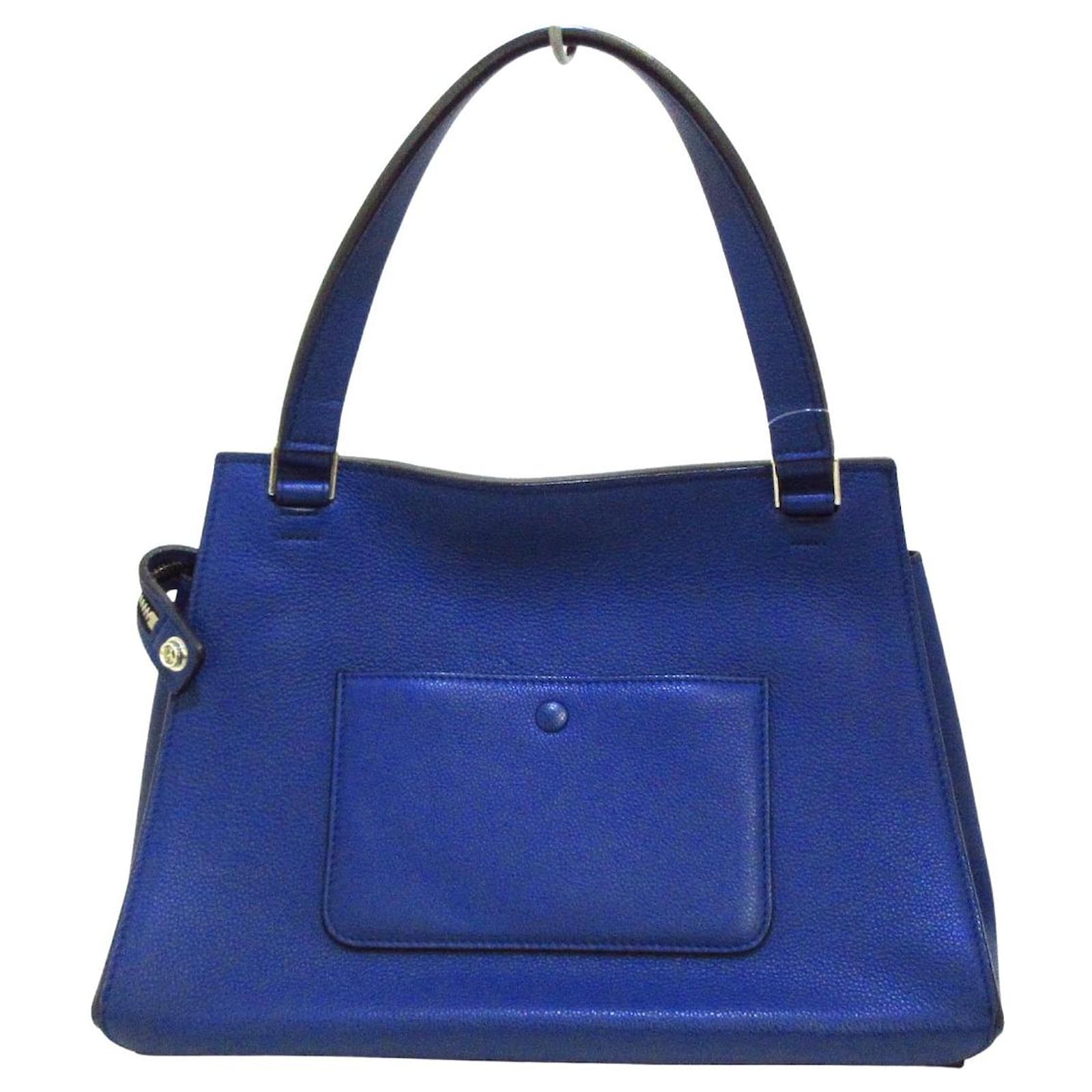 Céline Edge Navy blue Leather ref.401684 - Joli Closet