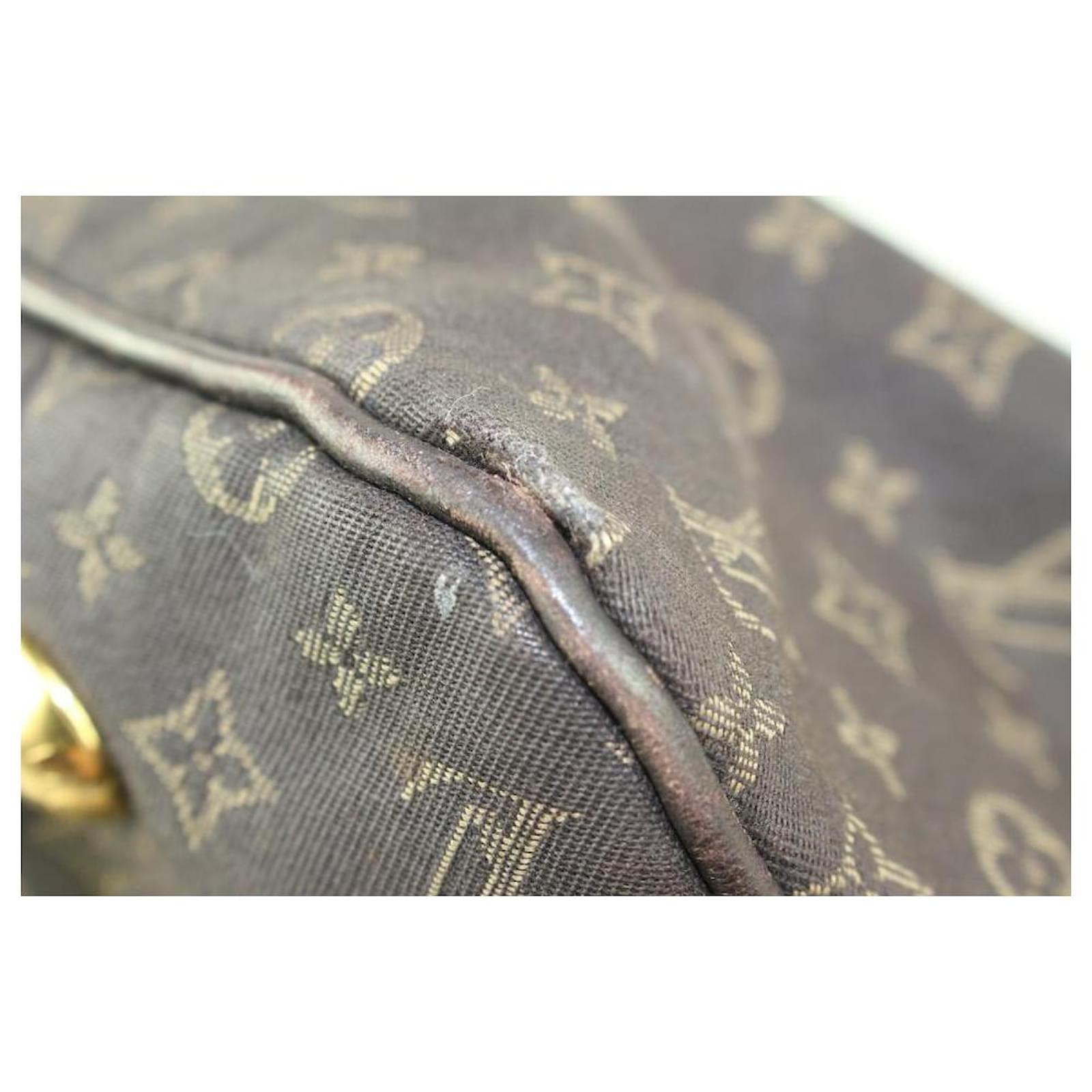 Louis Vuitton Fusain Brown Monogram Mini Lin Idylle Ballade Hobo Bag  3lz1022 Leather ref.401700 - Joli Closet