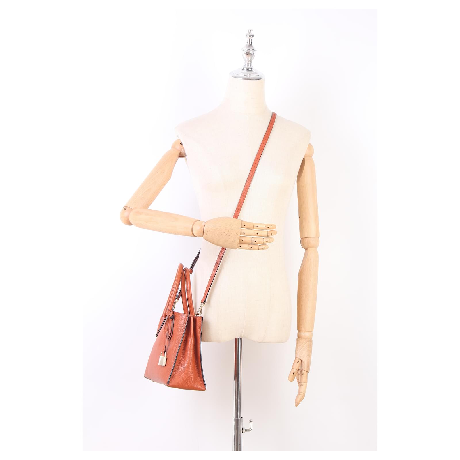 Michael Kors Handbag Orange Leather ref.401765 Joli Closet