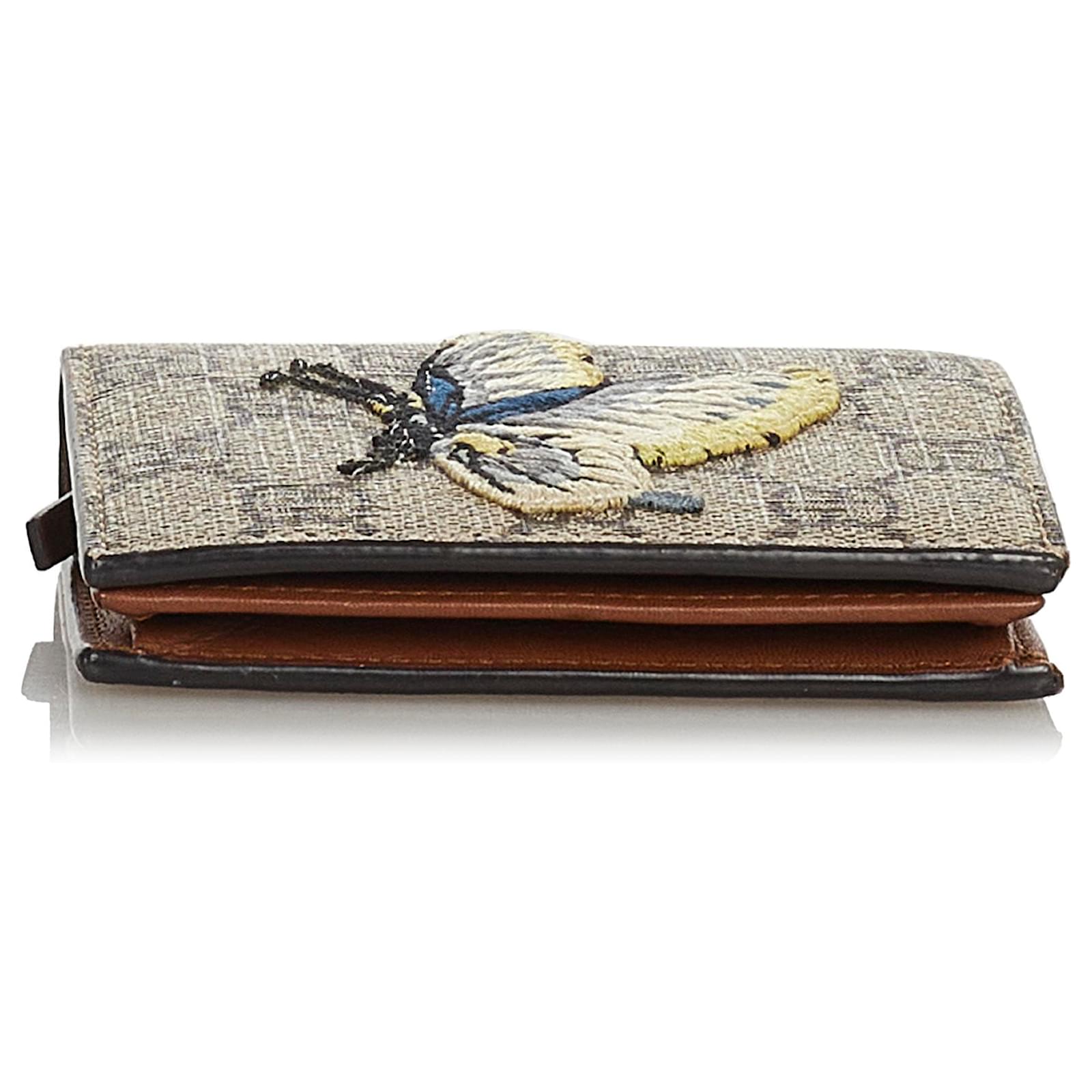 Bifold Wallet Gucci Bird Wallet Print Wallpaper Gucci