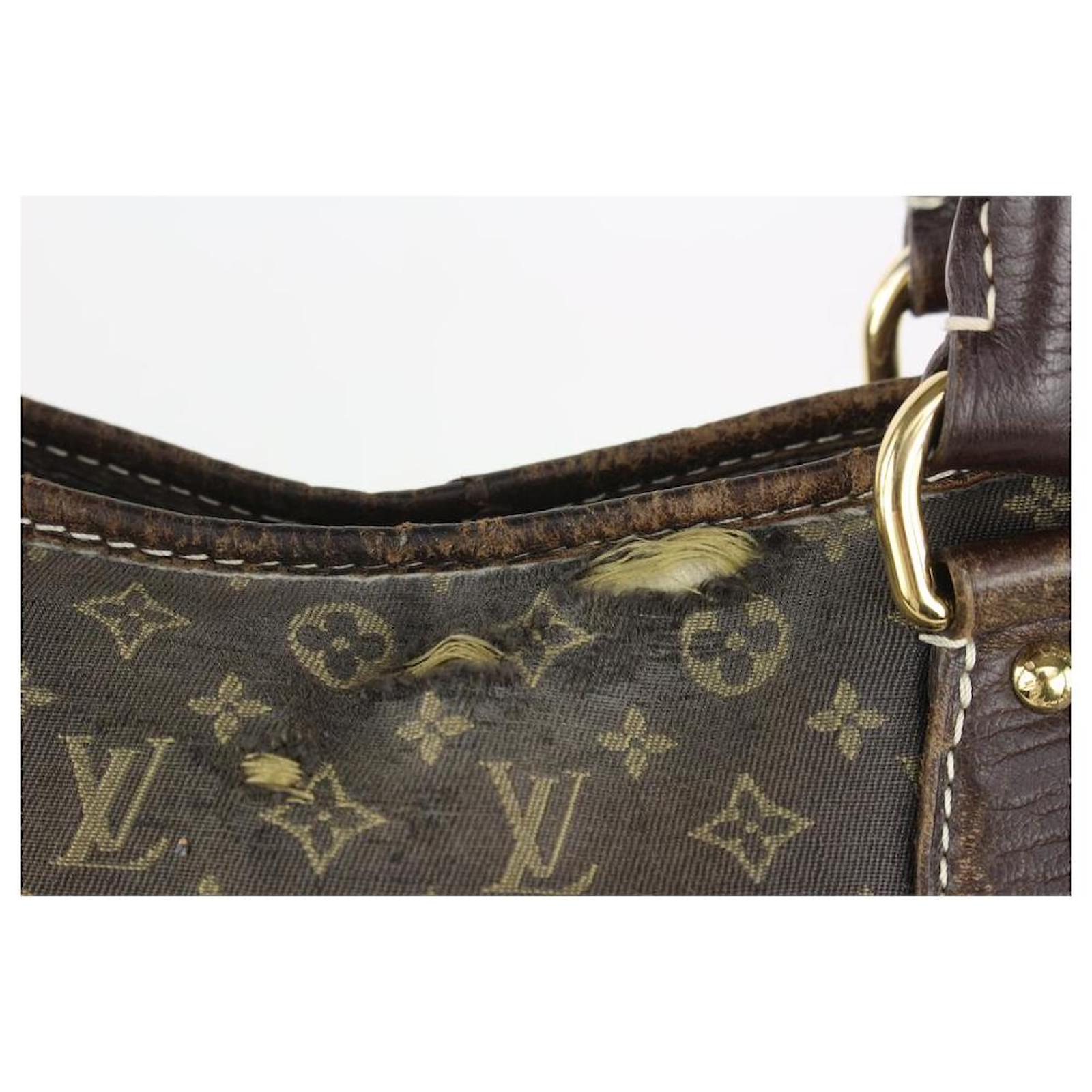 Louis Vuitton Fusain Monogram Mini Lin Canvas Speedy 30 Bag Louis Vuitton