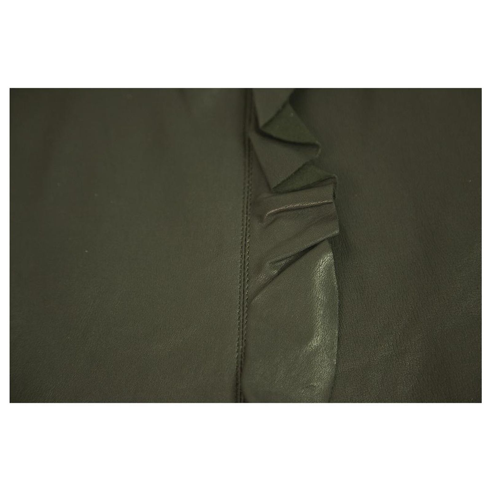 Pantalon En Cuir D'agneau Pierre Balmain - Noir - Taille L (EU52) - Occasion Très Bon état