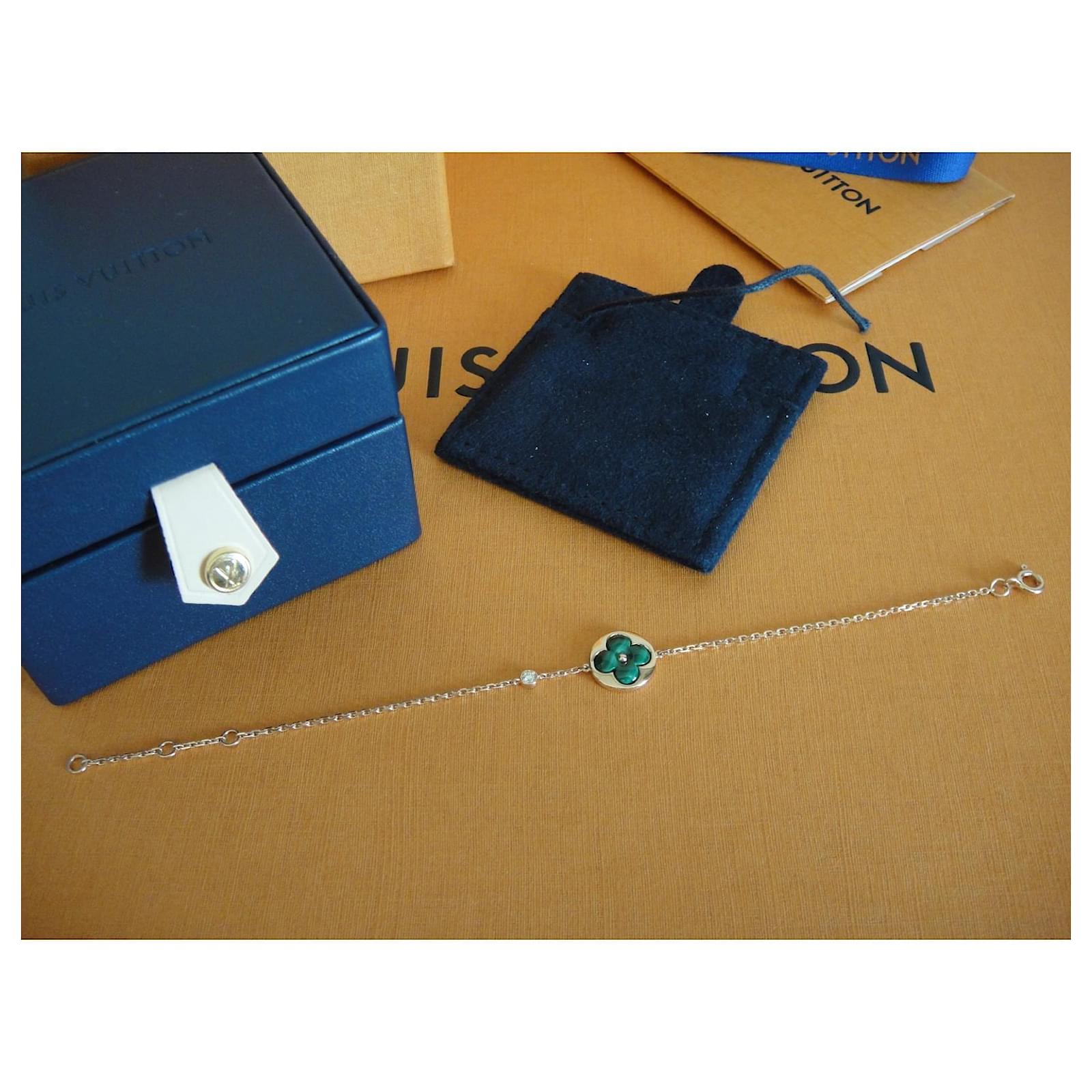 Louis Vuitton Sun Color Blossom Bracelet MALACHITE and DIAMOND Green Pink  gold ref.403439 - Joli Closet