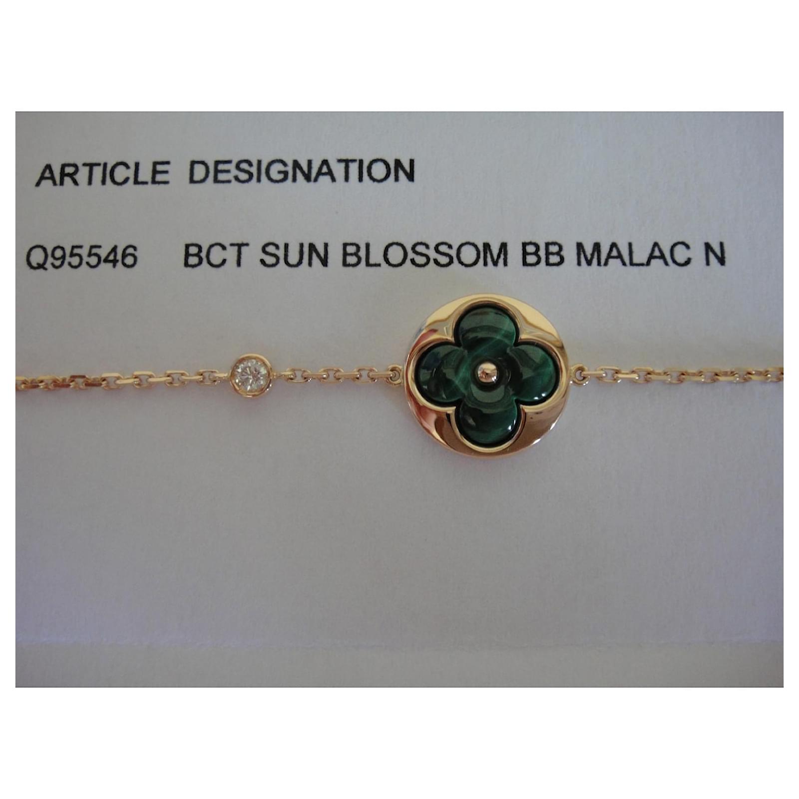 Louis Vuitton Malachite & Diamond Color Blossom BB Sun Bracelet #amp  #Diamond #Malachite