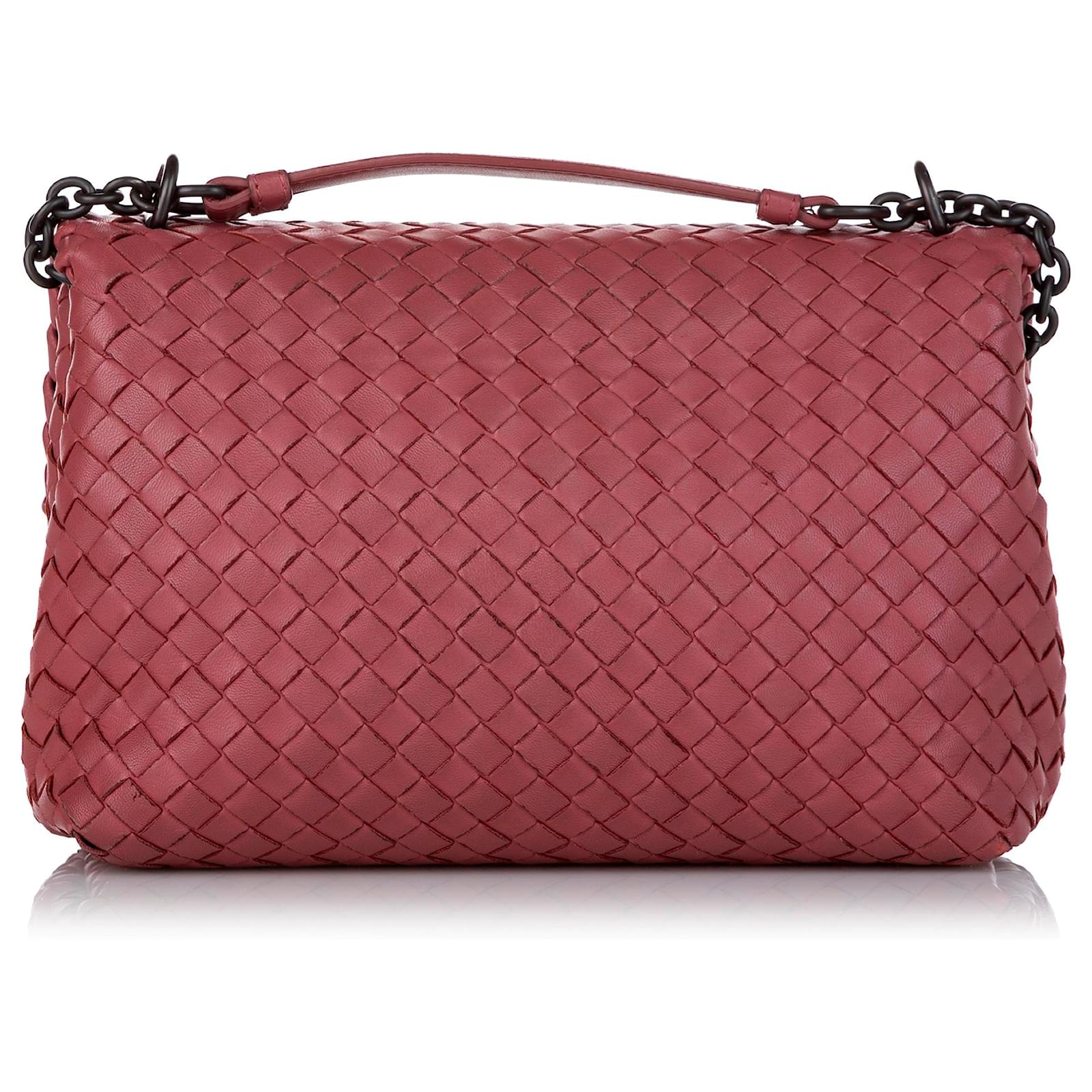 Bottega Veneta Pink Intrecciato Leather Shoulder Bag Pony-style calfskin  ref.404002 - Joli Closet