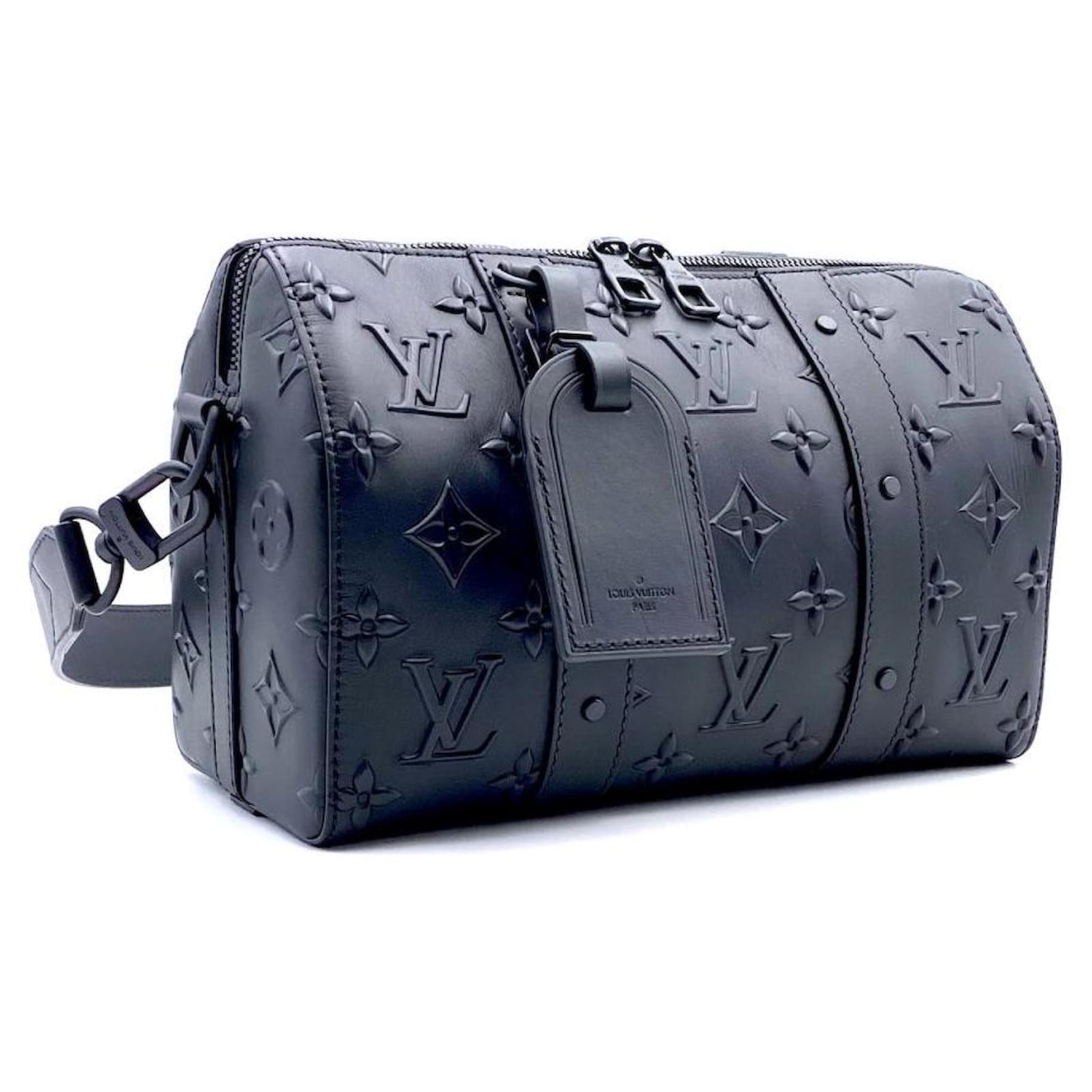 Keepall city en cuir sac Louis Vuitton Bleu en Cuir - 36765156