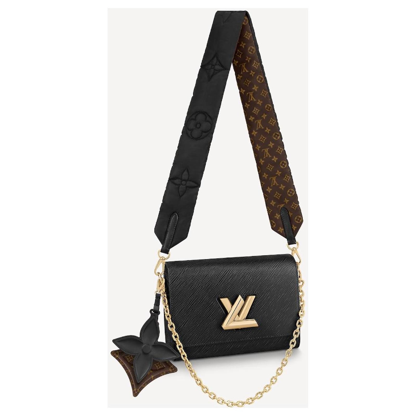 Louis Vuitton LV Twist MM pillow Black Leather ref.405271 - Joli