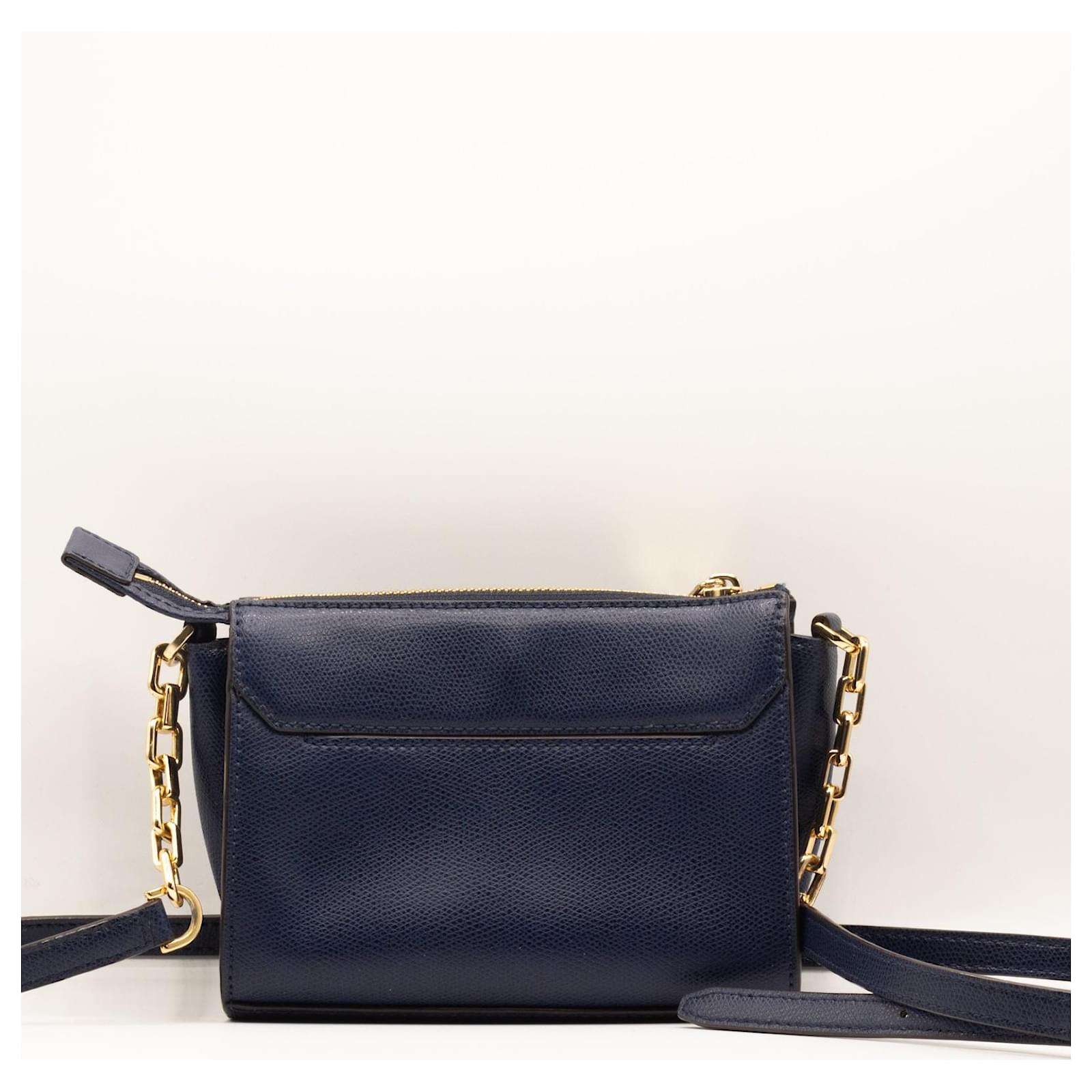 Michael Kors Florence Blue Leather handbag 35H5GREEC1T Navy blue