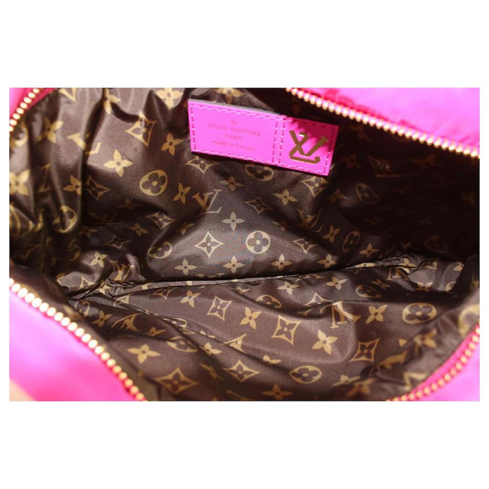Louis Vuitton Black x Fuchsia Pillow Monogram Puffy Multi Pochette Maxi Bag  at 1stDibs