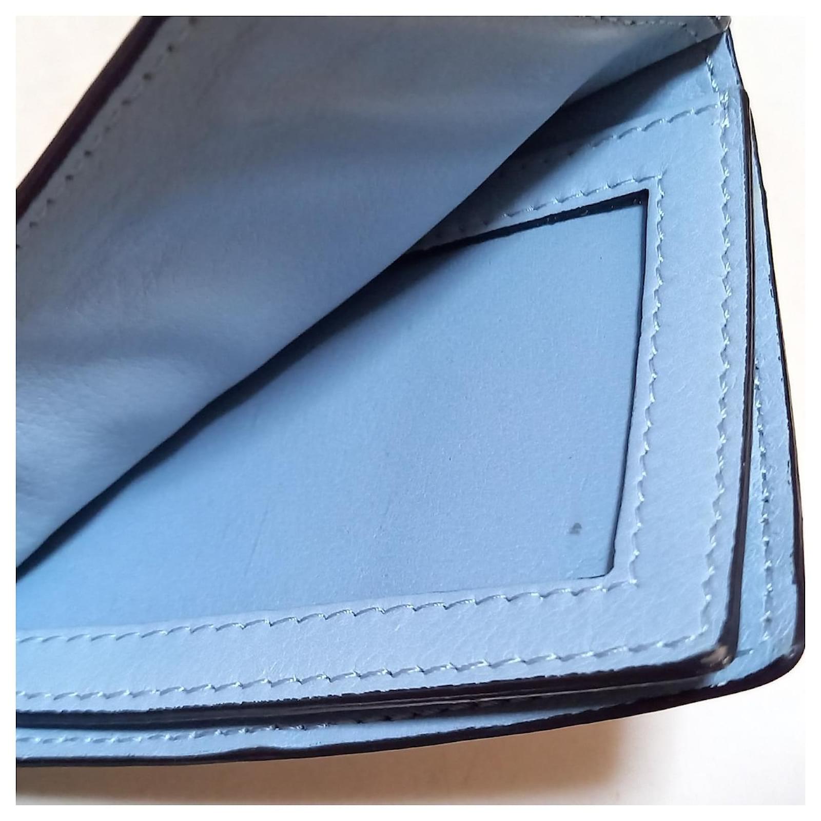 Valentino Garavani Blue Calf Leather Bos Taurus Wallet main image 0
