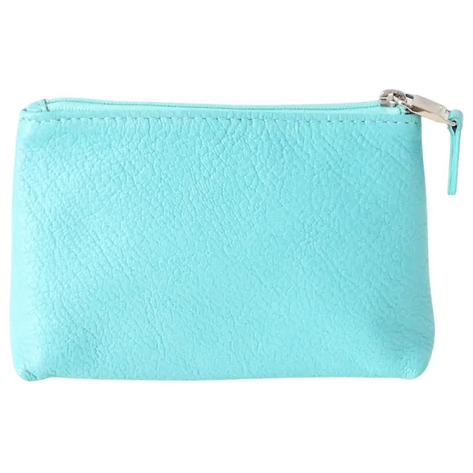 TIFFANY & CO. Clutch Bag Blue Leather ref.406980 - Joli Closet