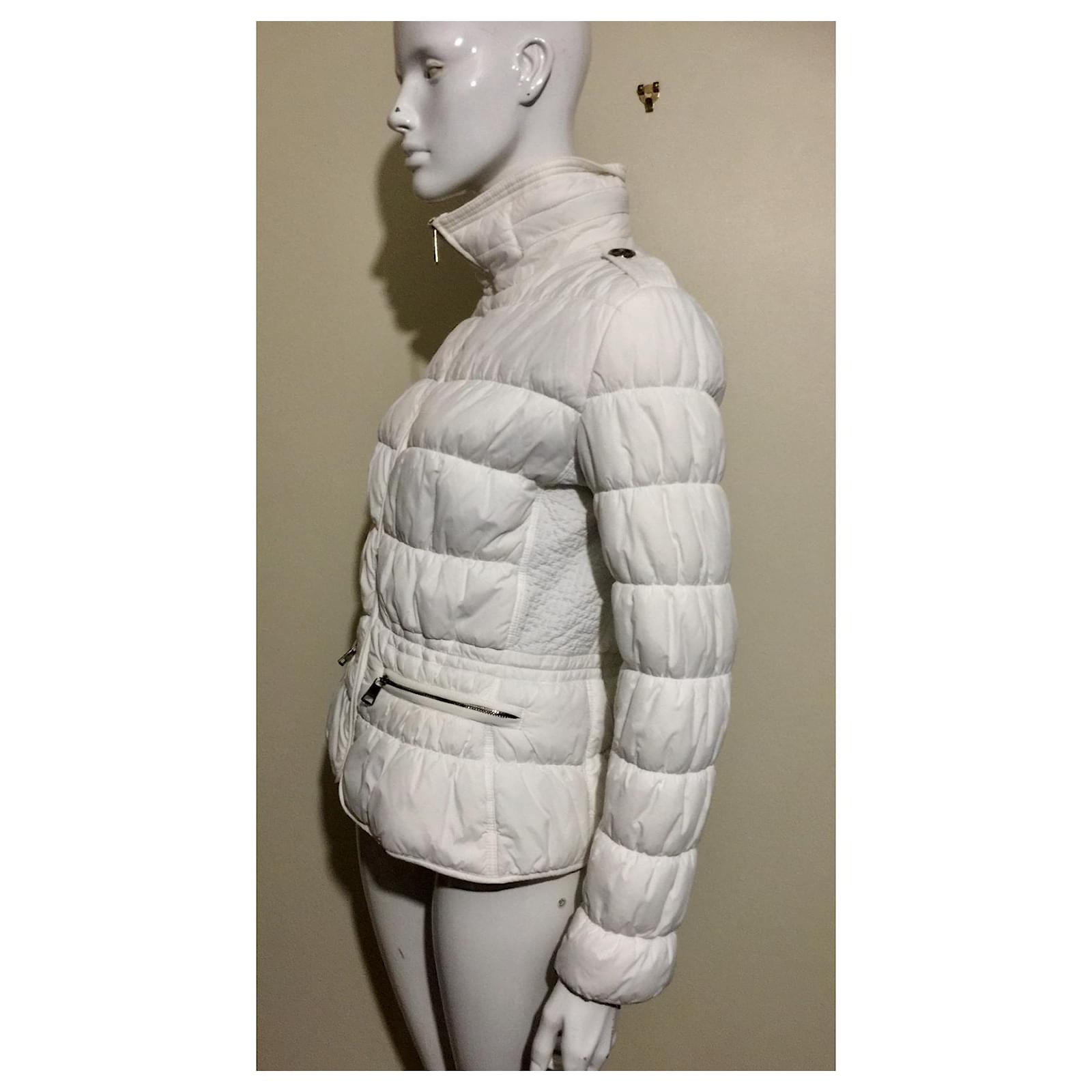 Burberry Brit puffer jacket in white Nylon  - Joli Closet