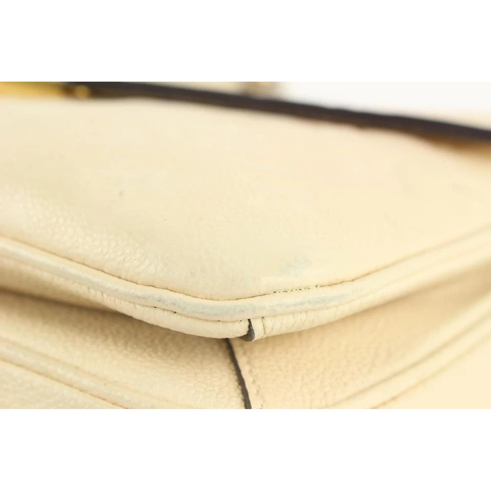 Louis Vuitton Creme Monogram Empreinte Leather Pochette Metis Crossbody Bag  112LV9 ref.408452 - Joli Closet