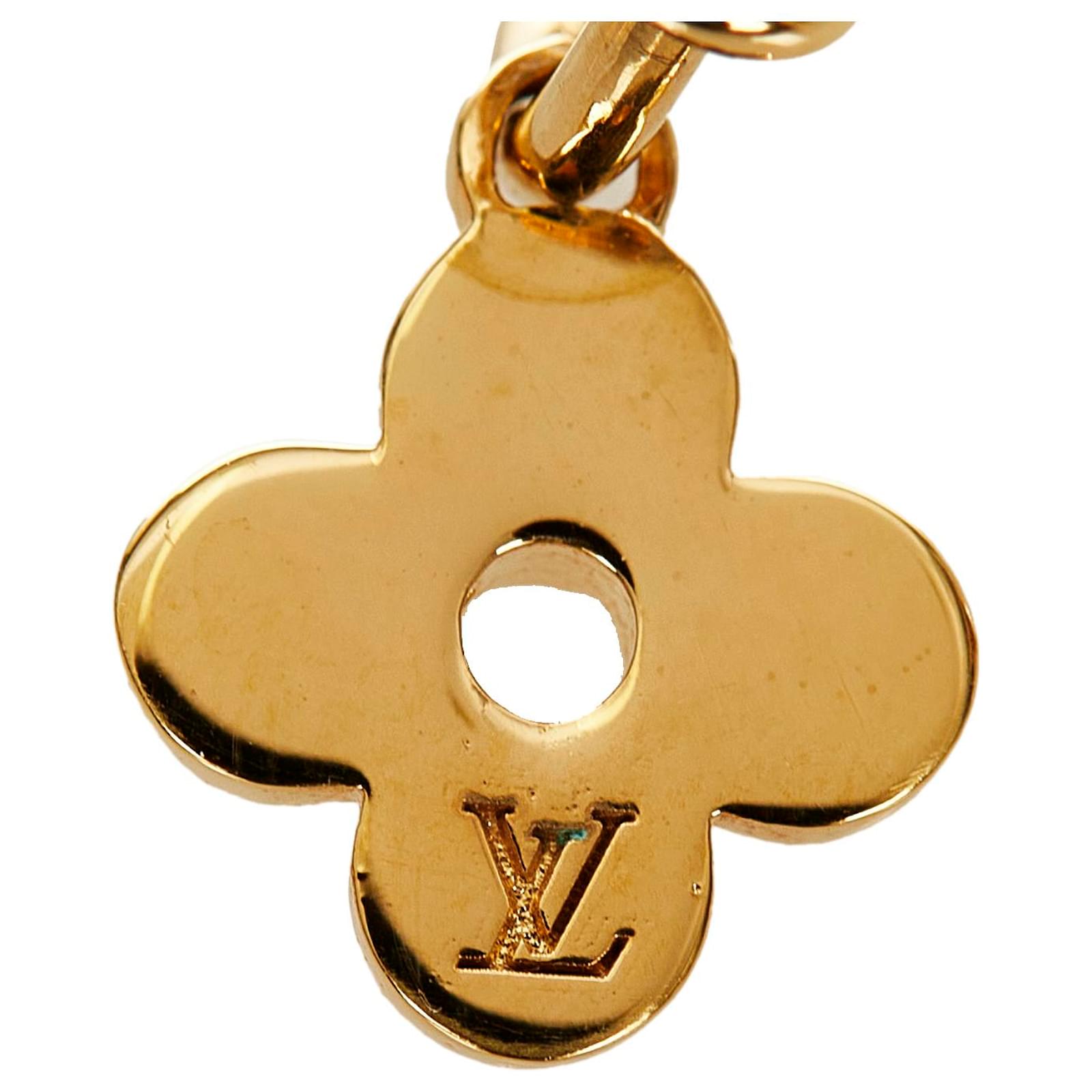 Orecchini in oro con fiore Louis Vuitton D'oro Metallo ref.408524 - Joli  Closet
