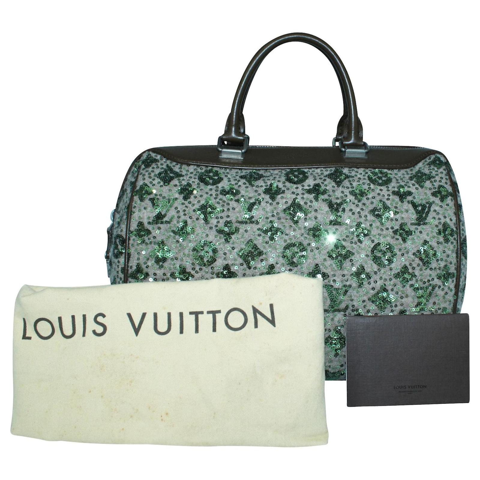Louis Vuitton Monogram Woolly Sunshine Express Speedy Bag - Green