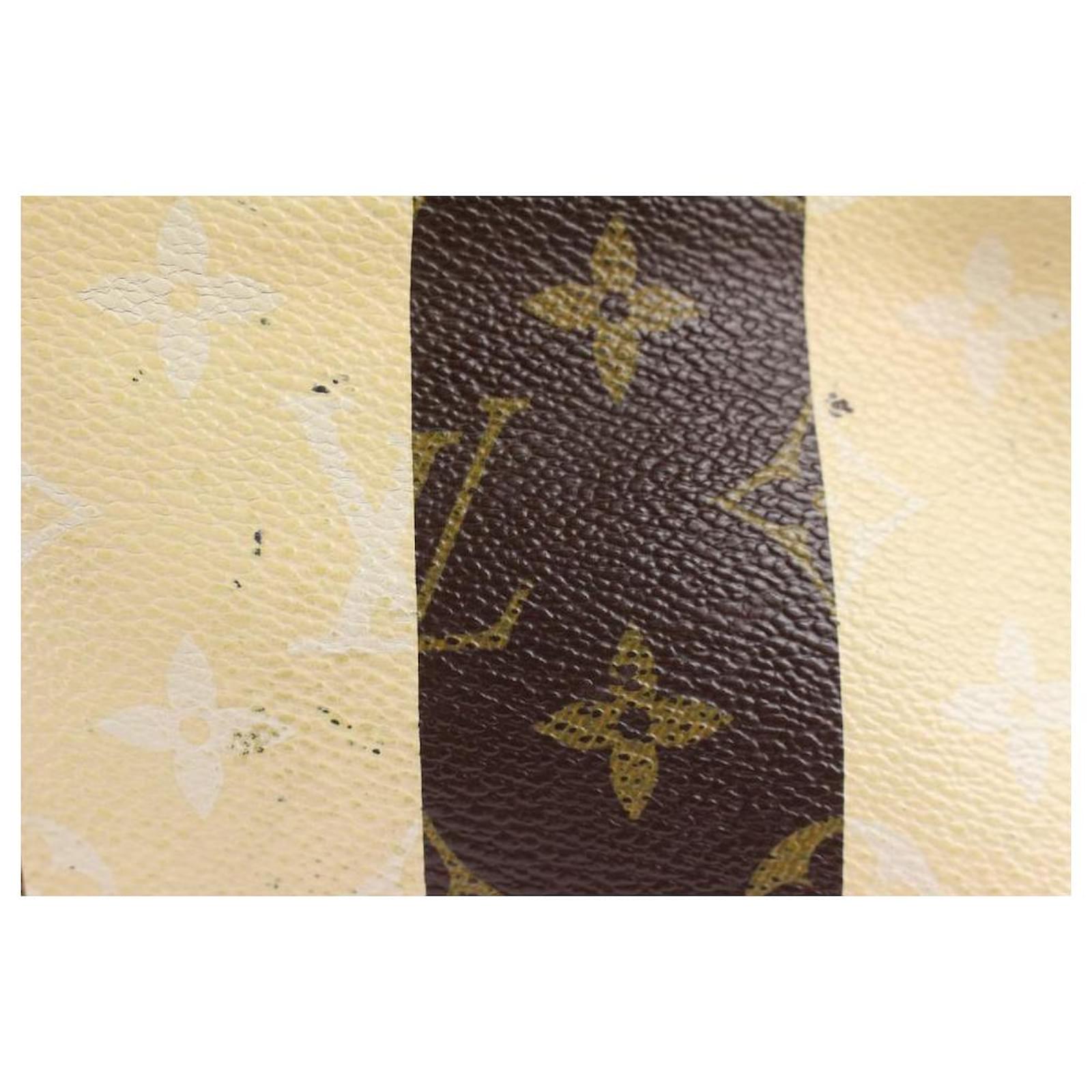 Louis Vuitton Stripe Monogram Rayures Petit Noe Drawstring Bucket Hobo Bag  Leather ref.410478 - Joli Closet