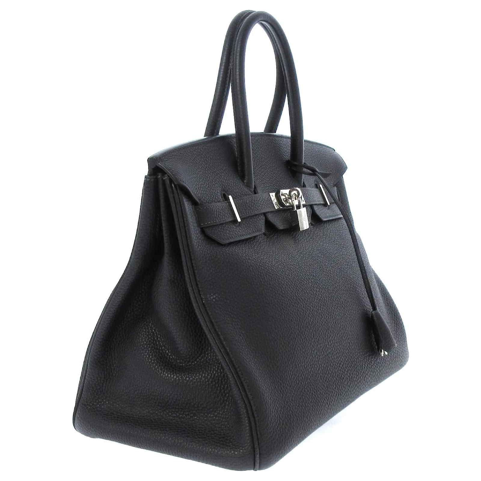 Hermès HERMES BIRKIN 35 Black Leather ref.410493 - Joli Closet