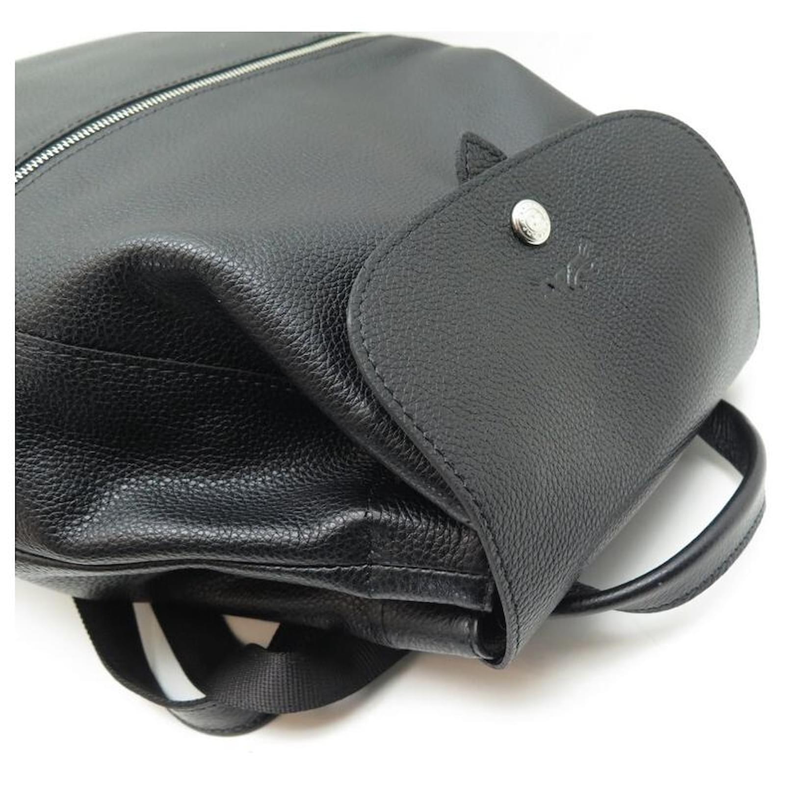 Le Foulonné Backpack Black - Leather (L1617021047)
