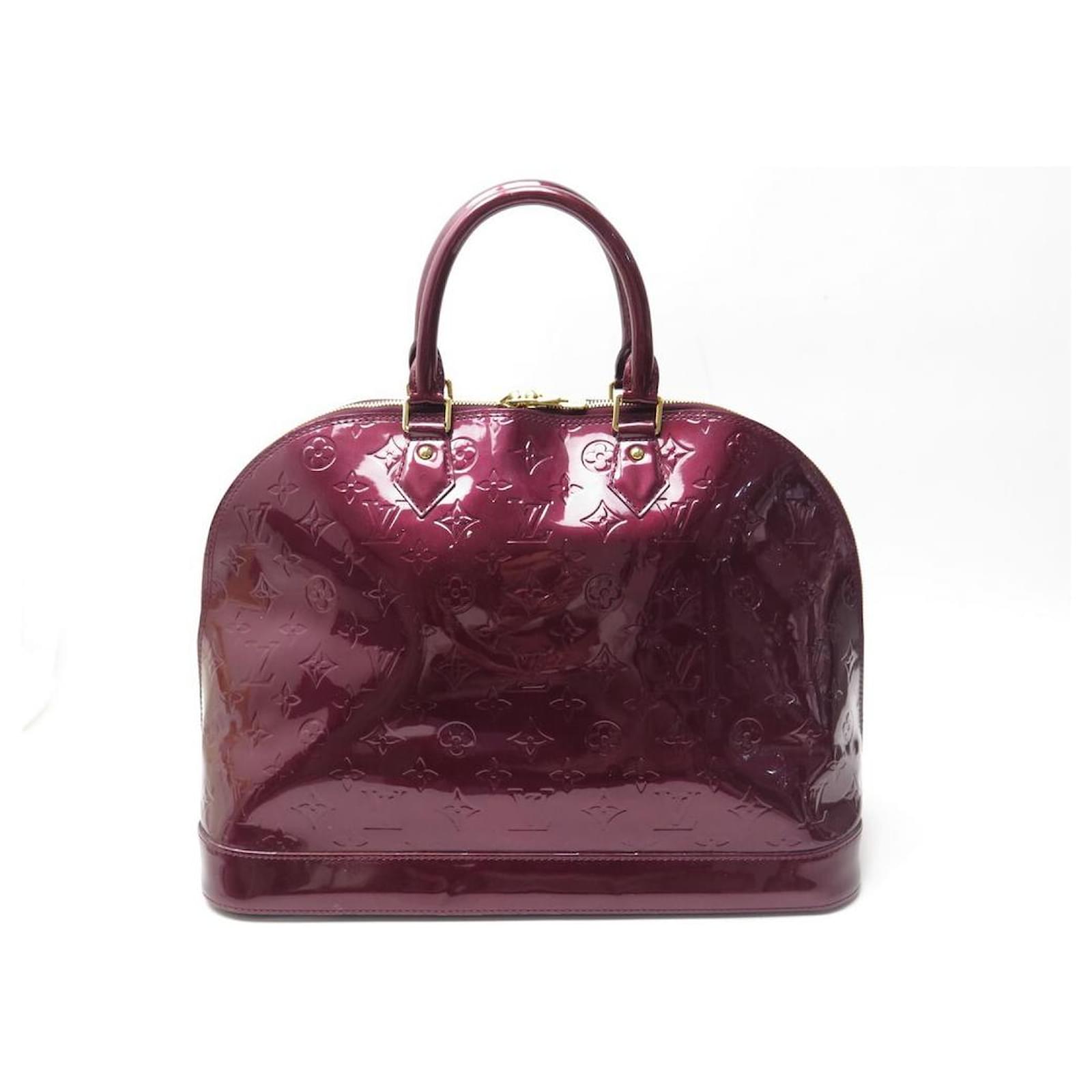 Louis Vuitton Vernis Brea GM Amarante Wine Red Patent Leather