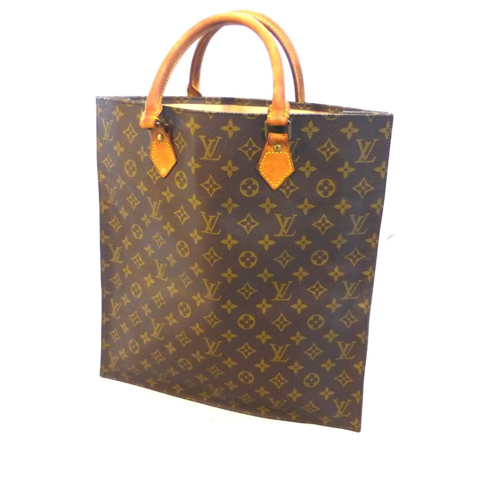 Louis Vuitton FLAT BAG MONOGRAM Brown Leather ref.411385 - Joli Closet