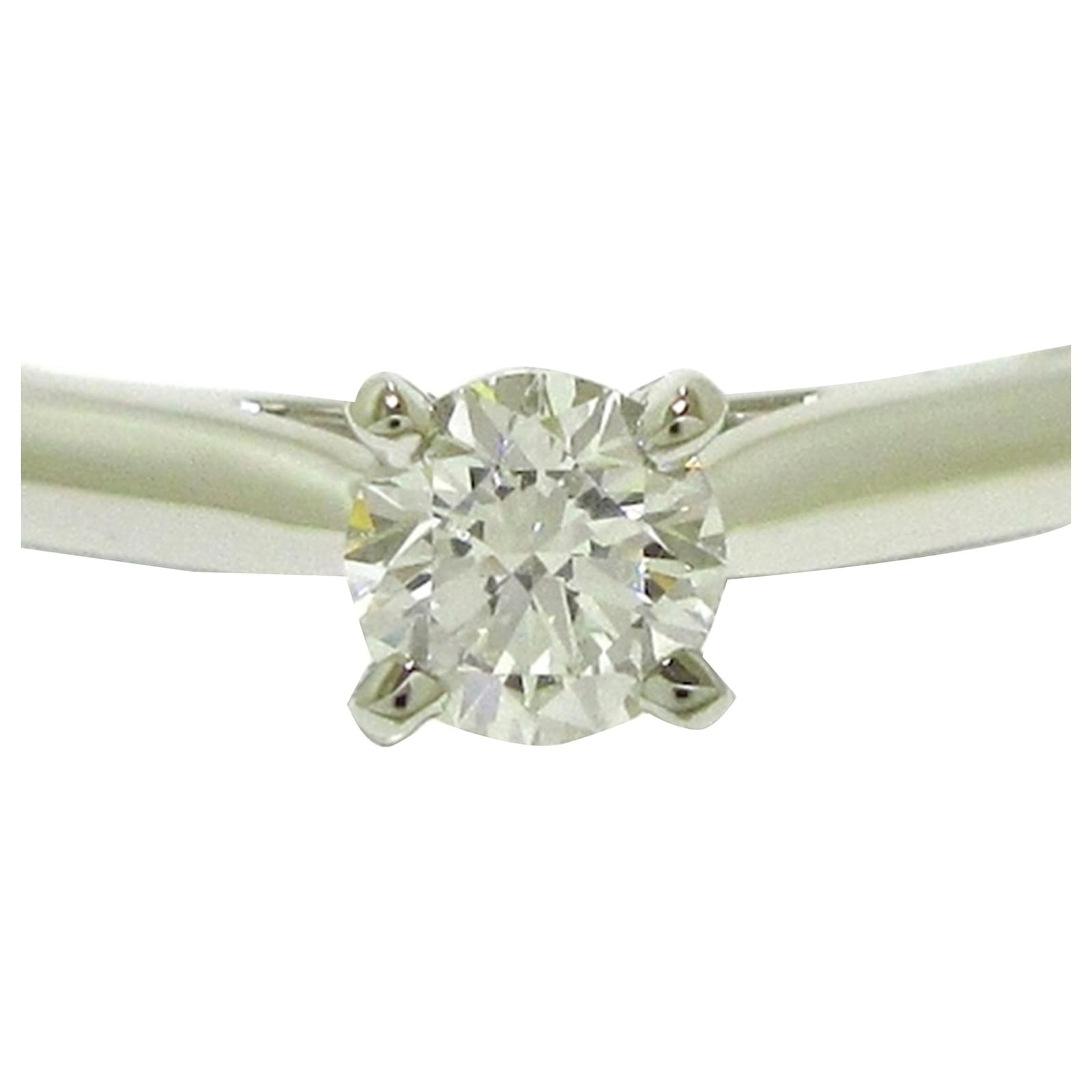 Bague Femme Solitaire Aigue-marine – Métal Argenté Strass – Taille 53 – Neuf Sans étiquette