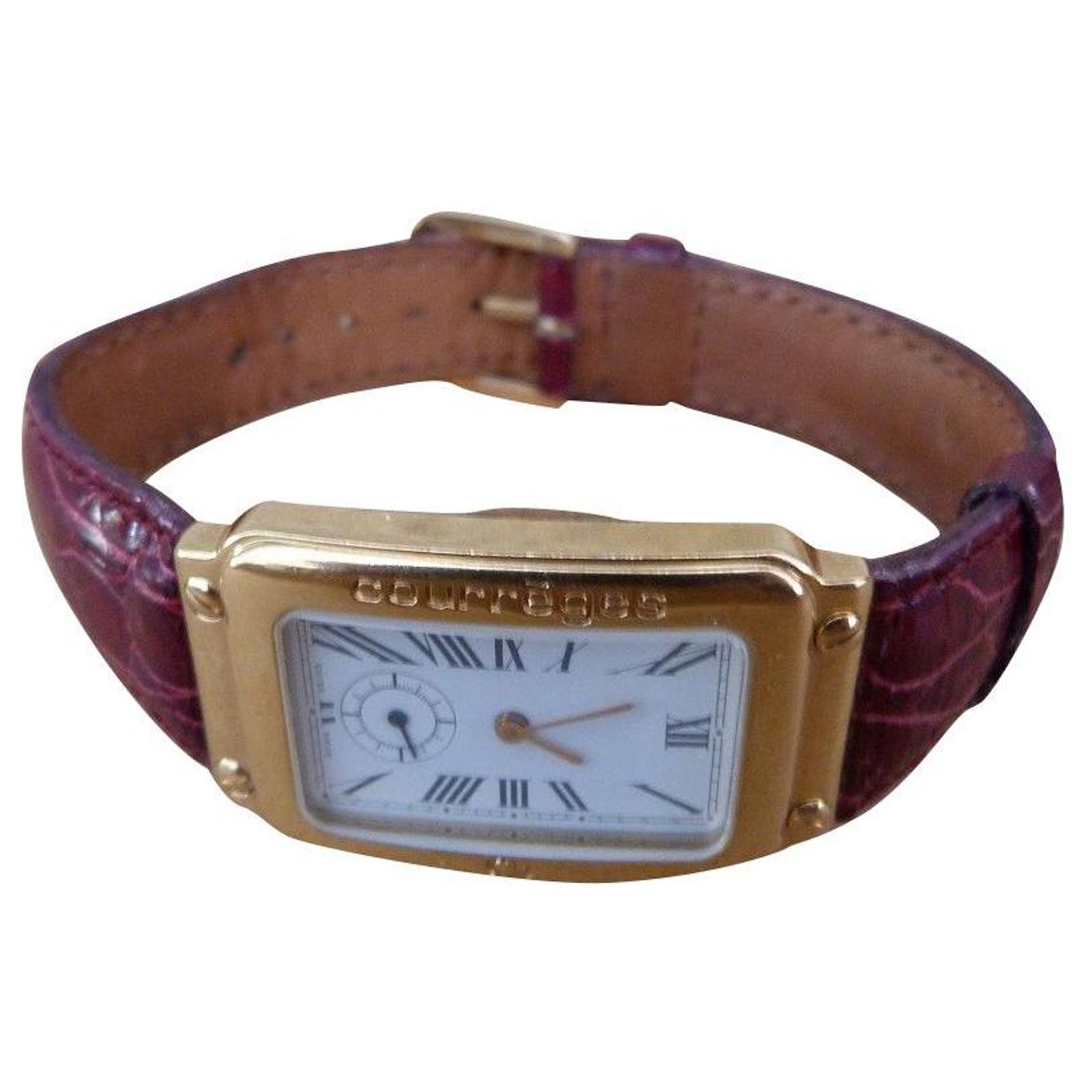 Montre Homme Geneva Métal Doré - Pile Neuve - Très Bon état - Pas De Réserve