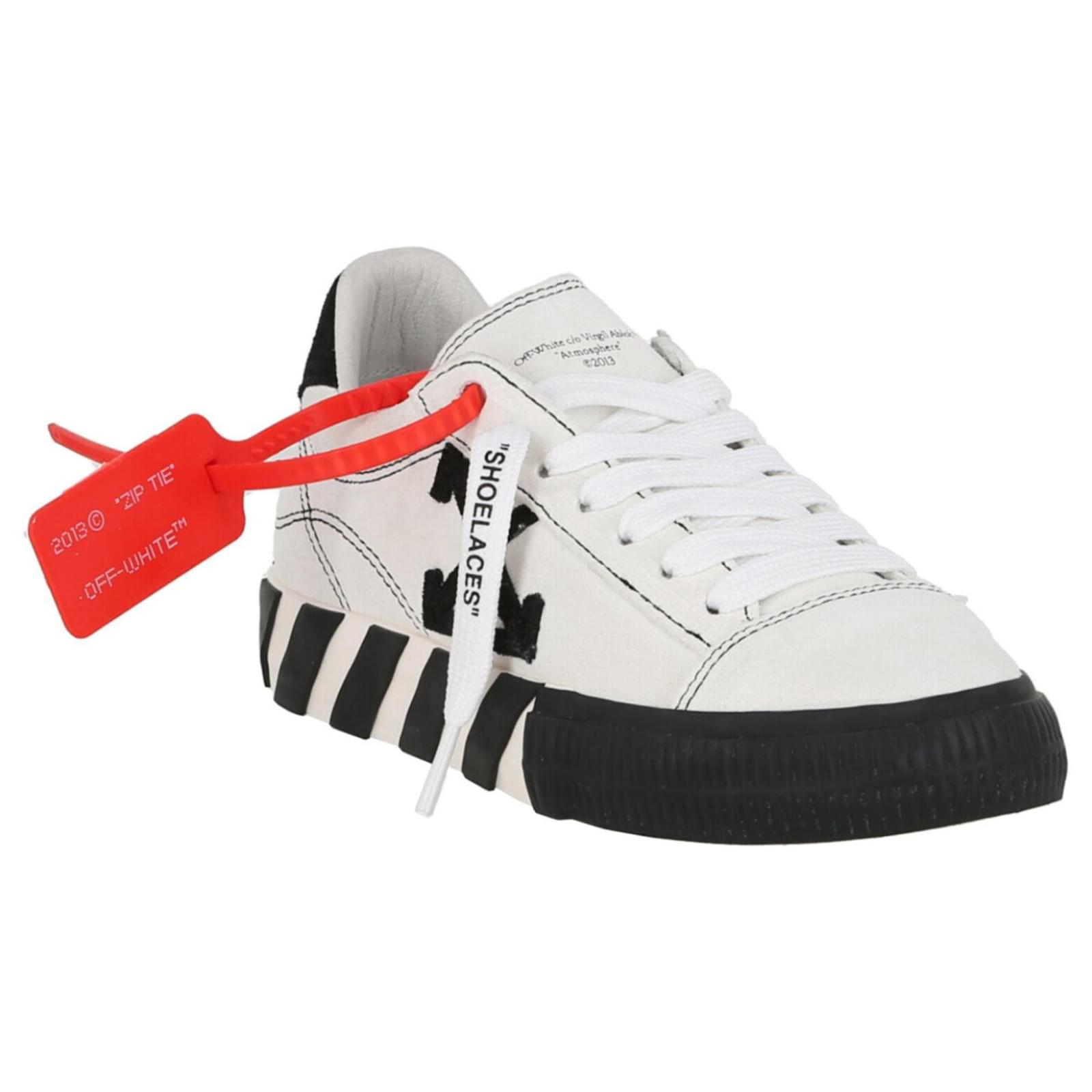 Off-White Low Vulcanized Arrow Logo Sneaker | The Webster