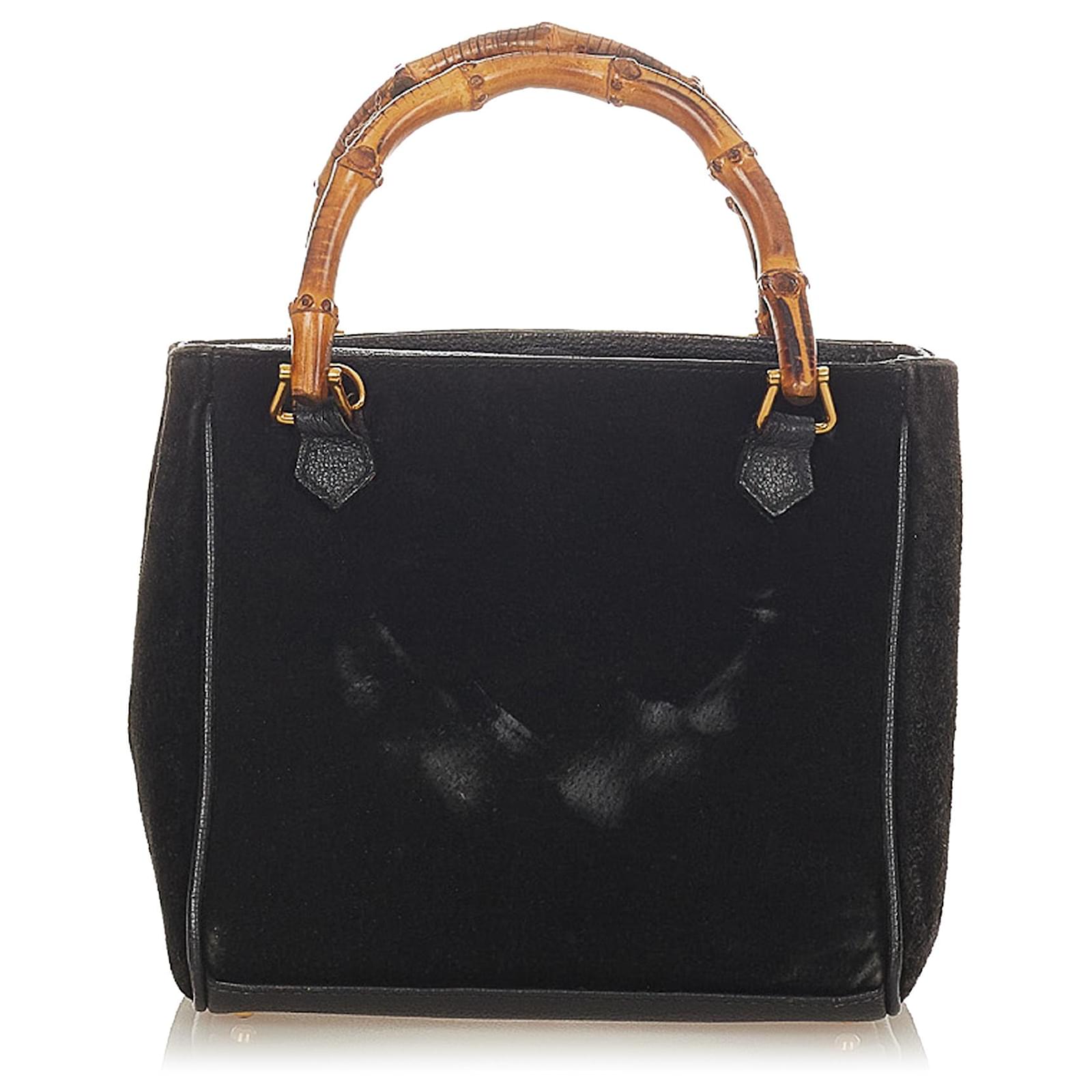 black suede shopper bolsa