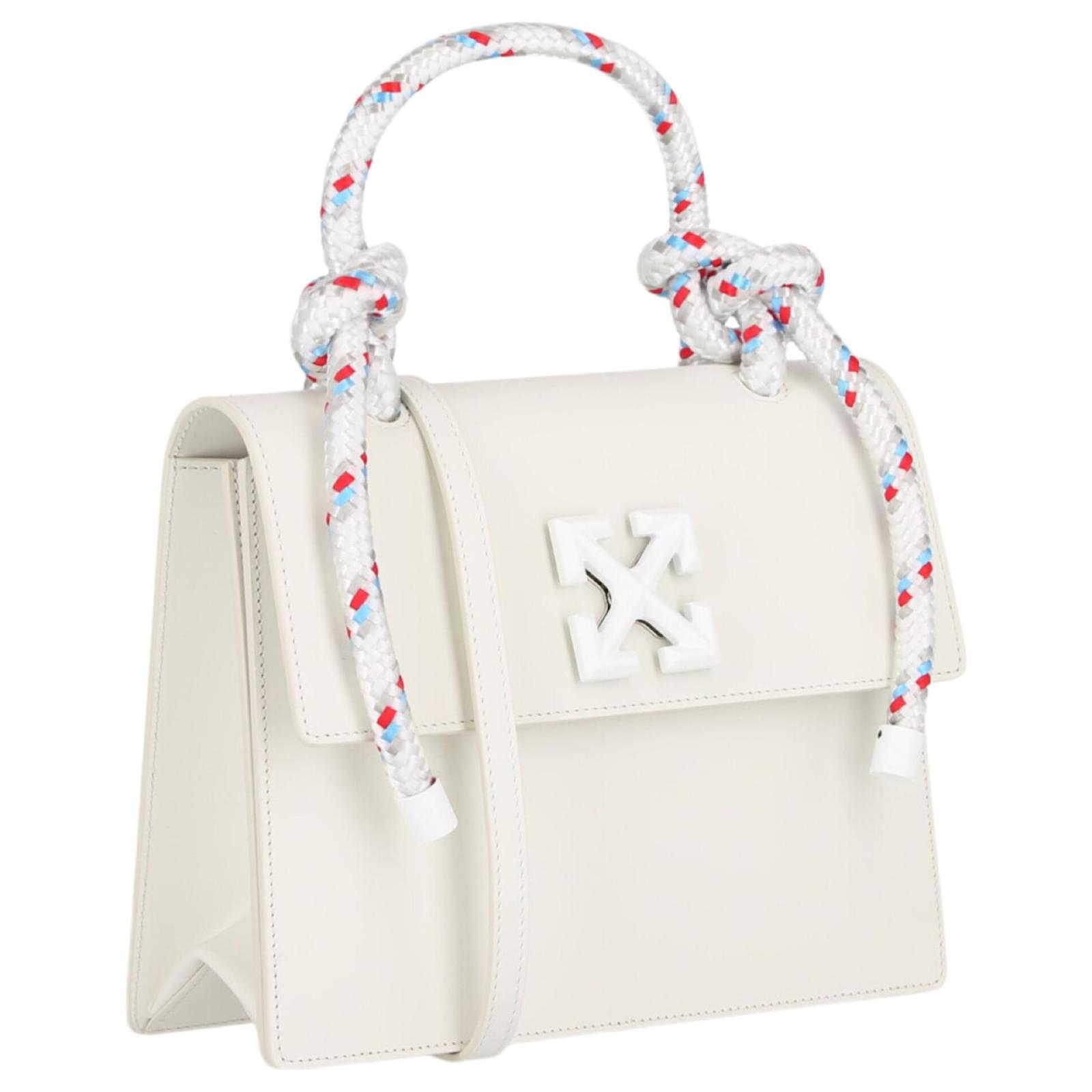 Off White Off-White Gummy Jitney 2.8 Bag in White Leather ref