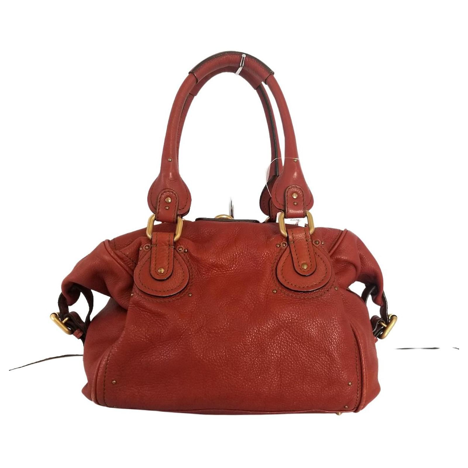 CHLOÉ PADDINGTON Red Leather ref.412559 - Joli Closet