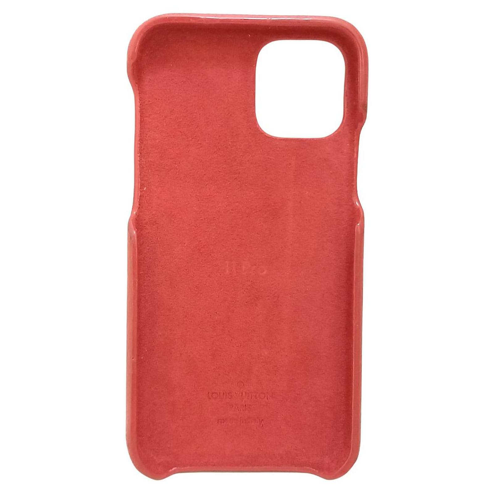 Louis Vuitton Etui Iphone Red Leather ref.413707 - Joli Closet