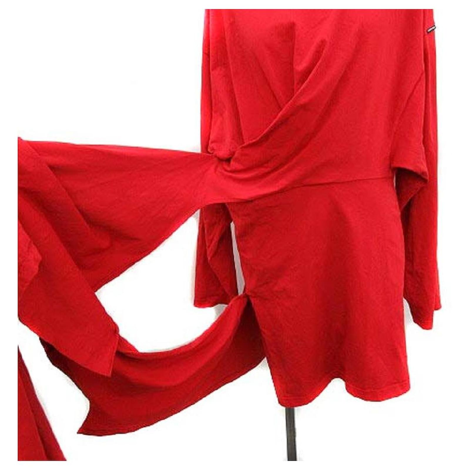 ワンピース Balenciaga Red Stretch Jersey Mini Dress Balenciaga Red Stretch Jersey Mini Dress – LOZURI®