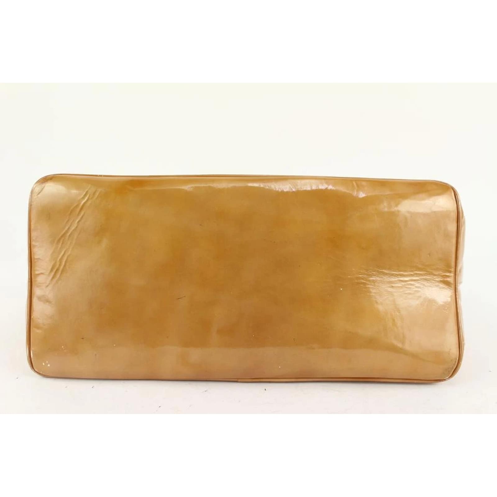 Chanel Burnt Orange Quilted Patent Medallion Tote Bag Leather ref.414481 -  Joli Closet