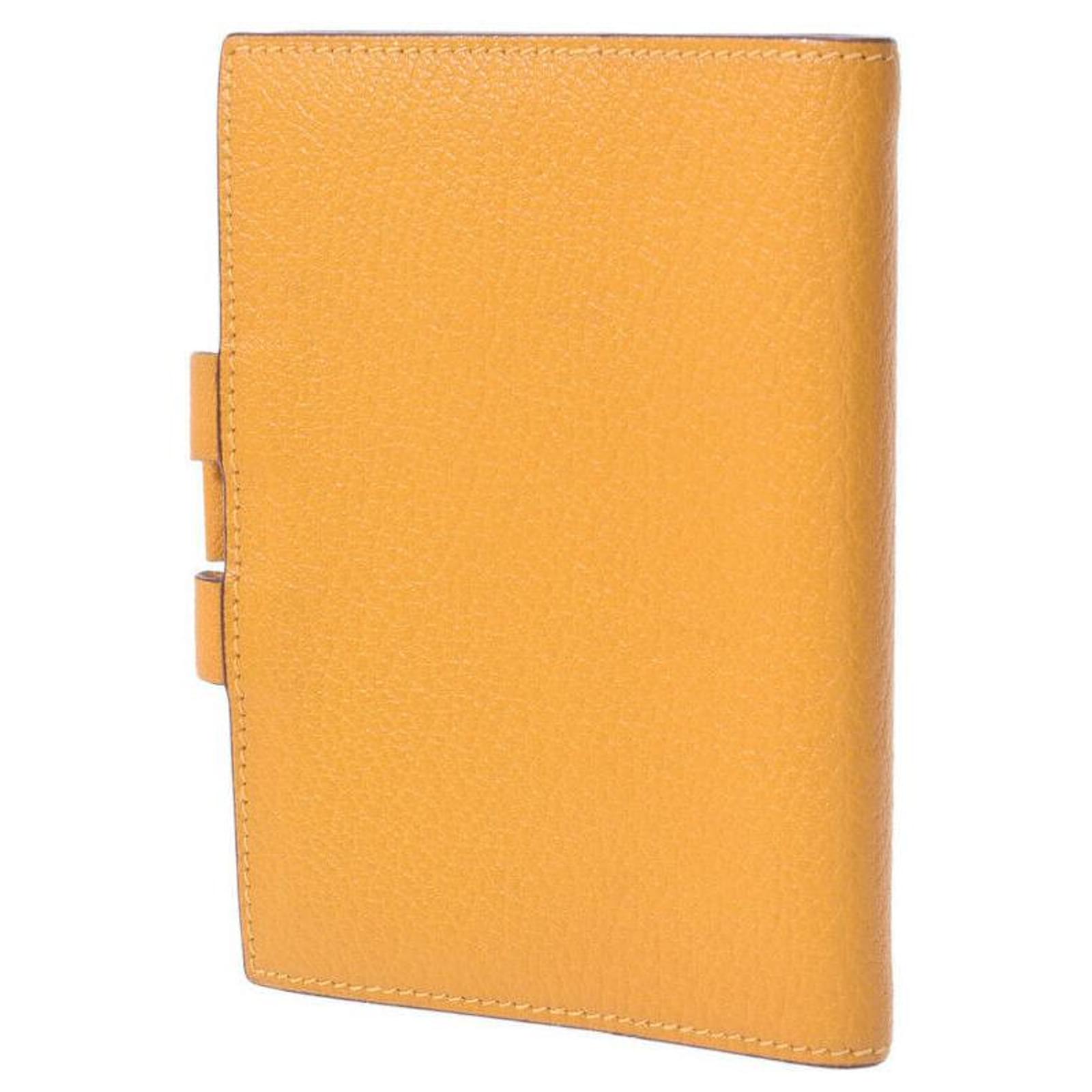 Hermès agenda cover Yellow Leather ref.414634 - Joli Closet