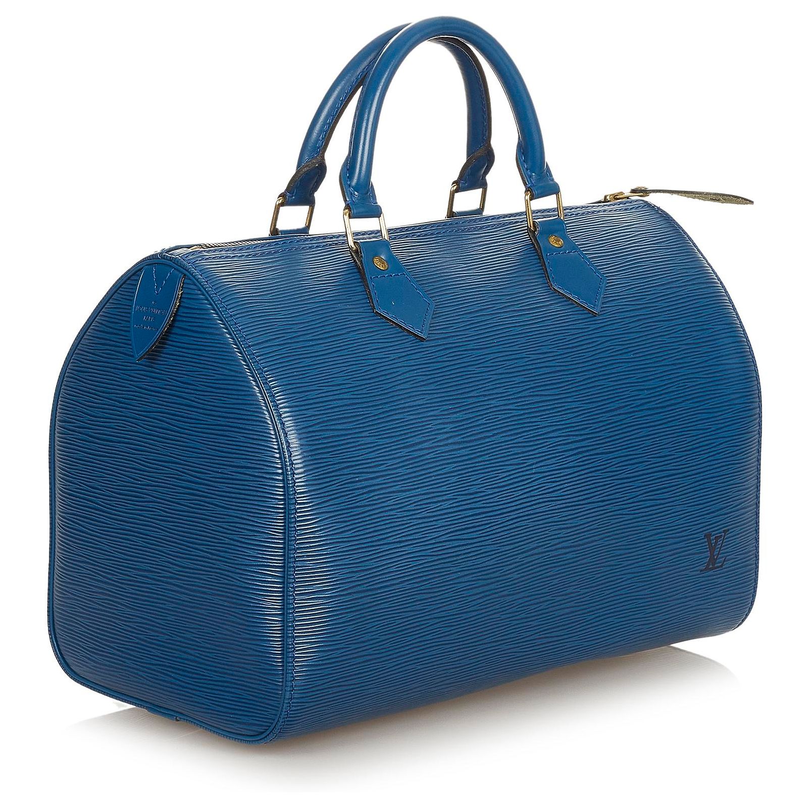 Louis Vuitton Blue Epi Speedy 30 Leather ref.415002 - Joli Closet